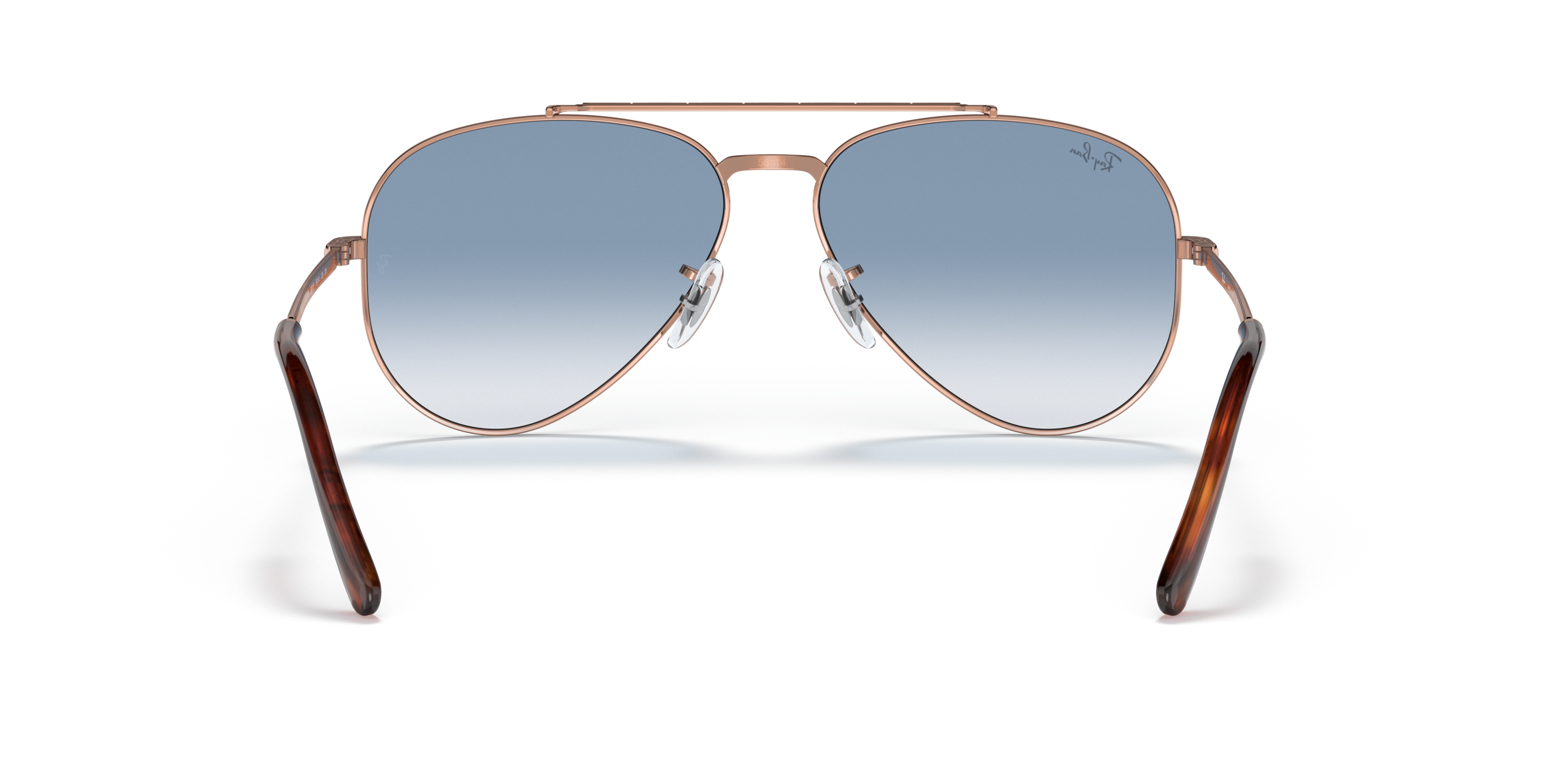 Detail02 Ray-Ban RB 3625 (92023F) Sunglasses Blue / Gold