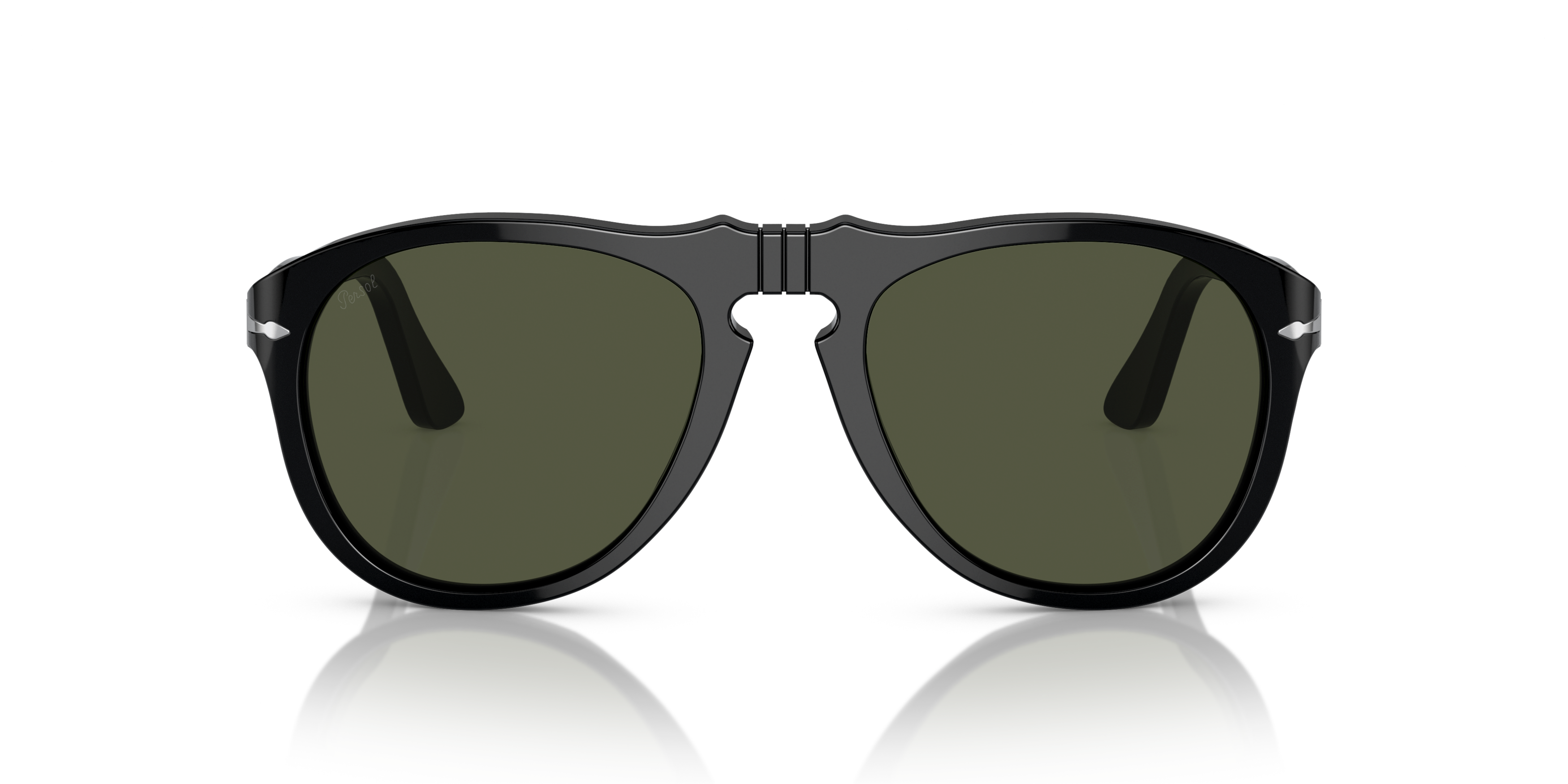 Front Persol PO 0649 Sunglasses Green / Black