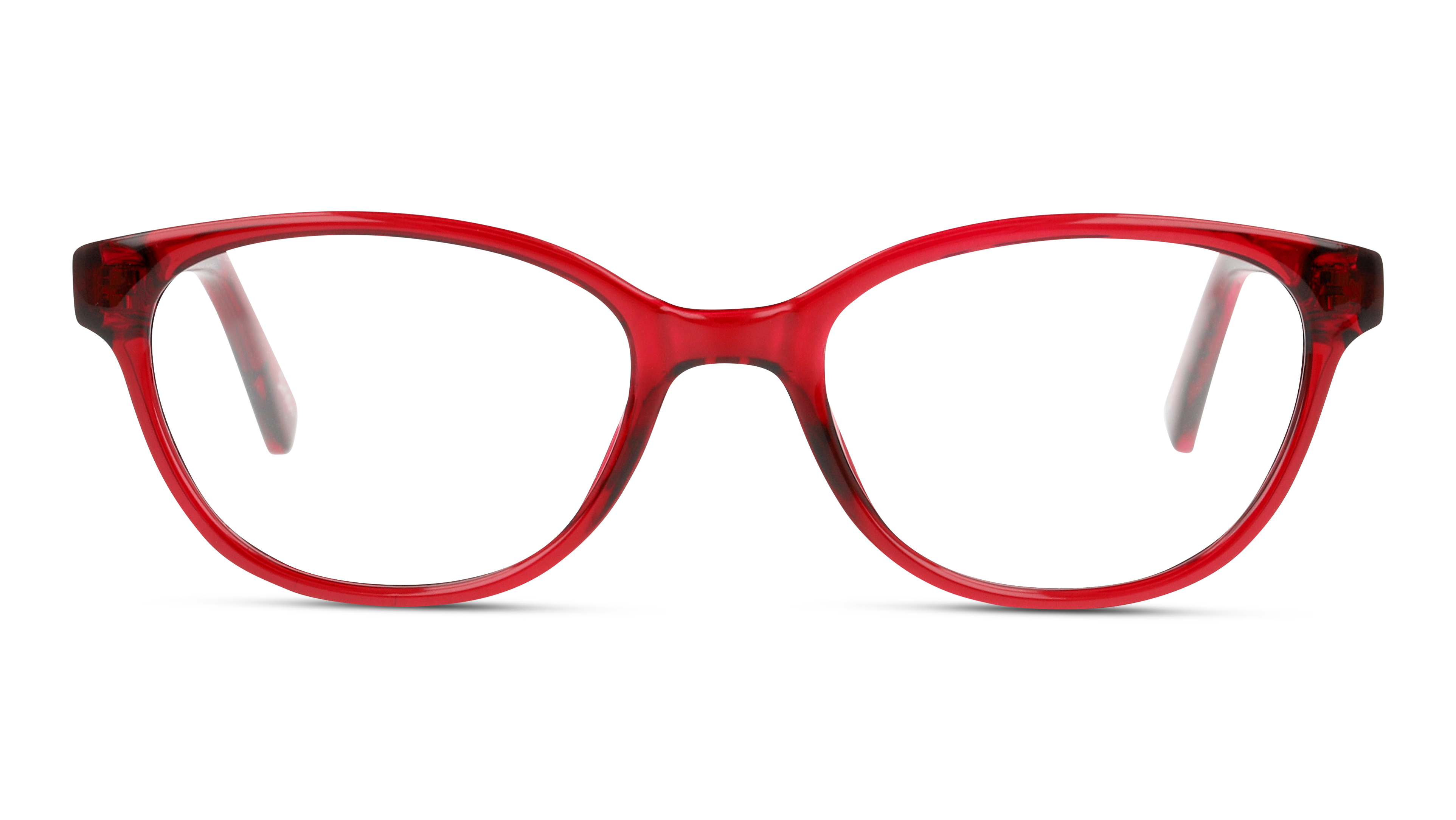 Front Seen SN JK05 Children's Glasses Transparent / Red