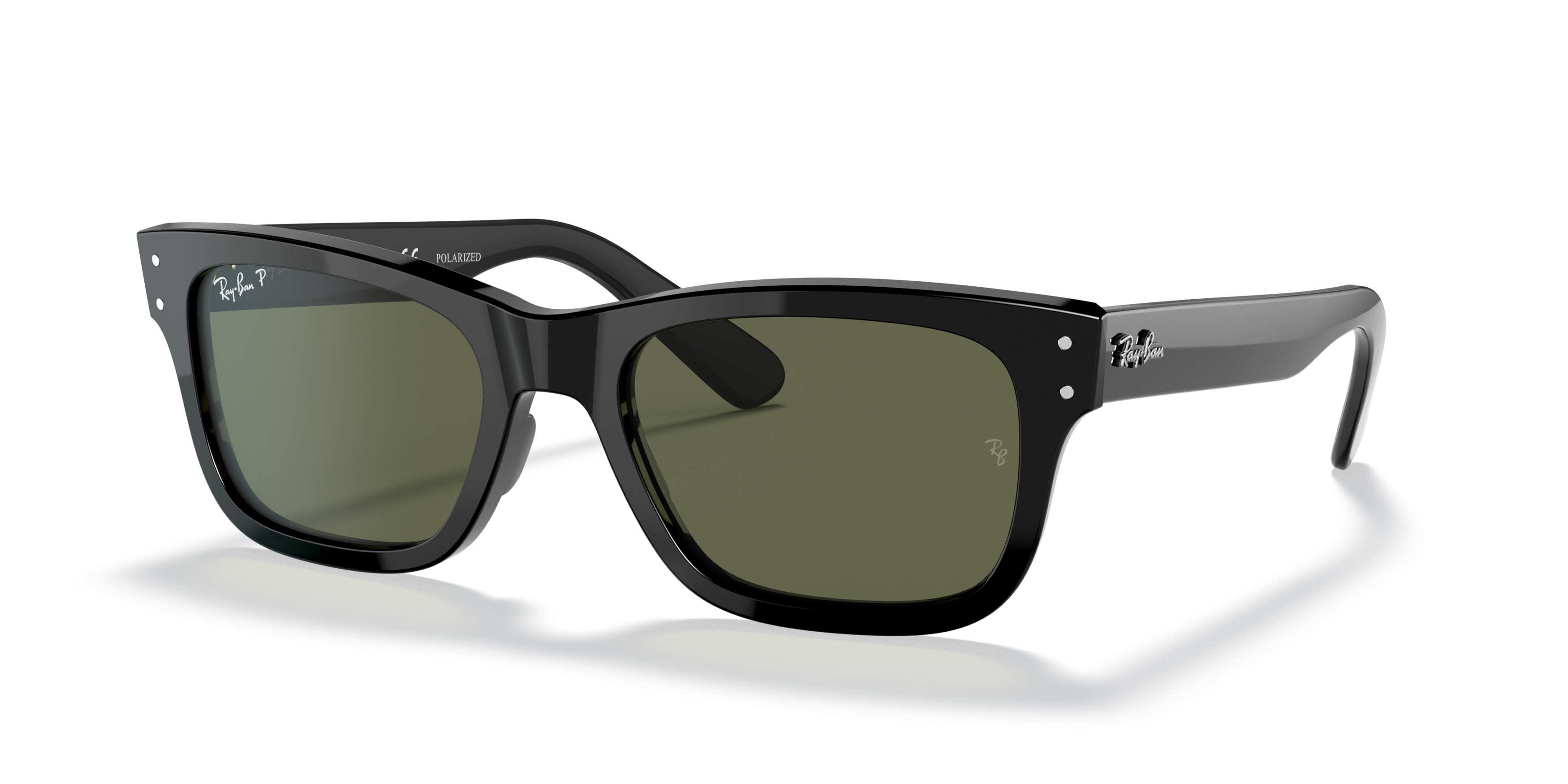 Angle_Left01 Ray-Ban Mr Burbank RB 2283 (2283) Sunglasses Green / Black