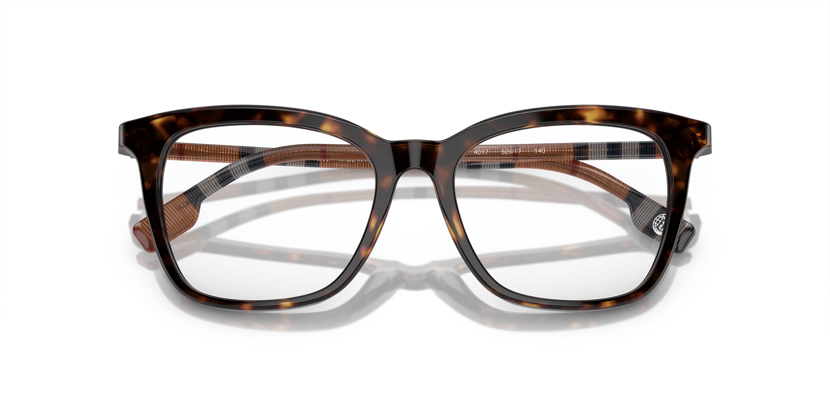 Folded Burberry BE 2390 (4017) Glasses Transparent / Havana