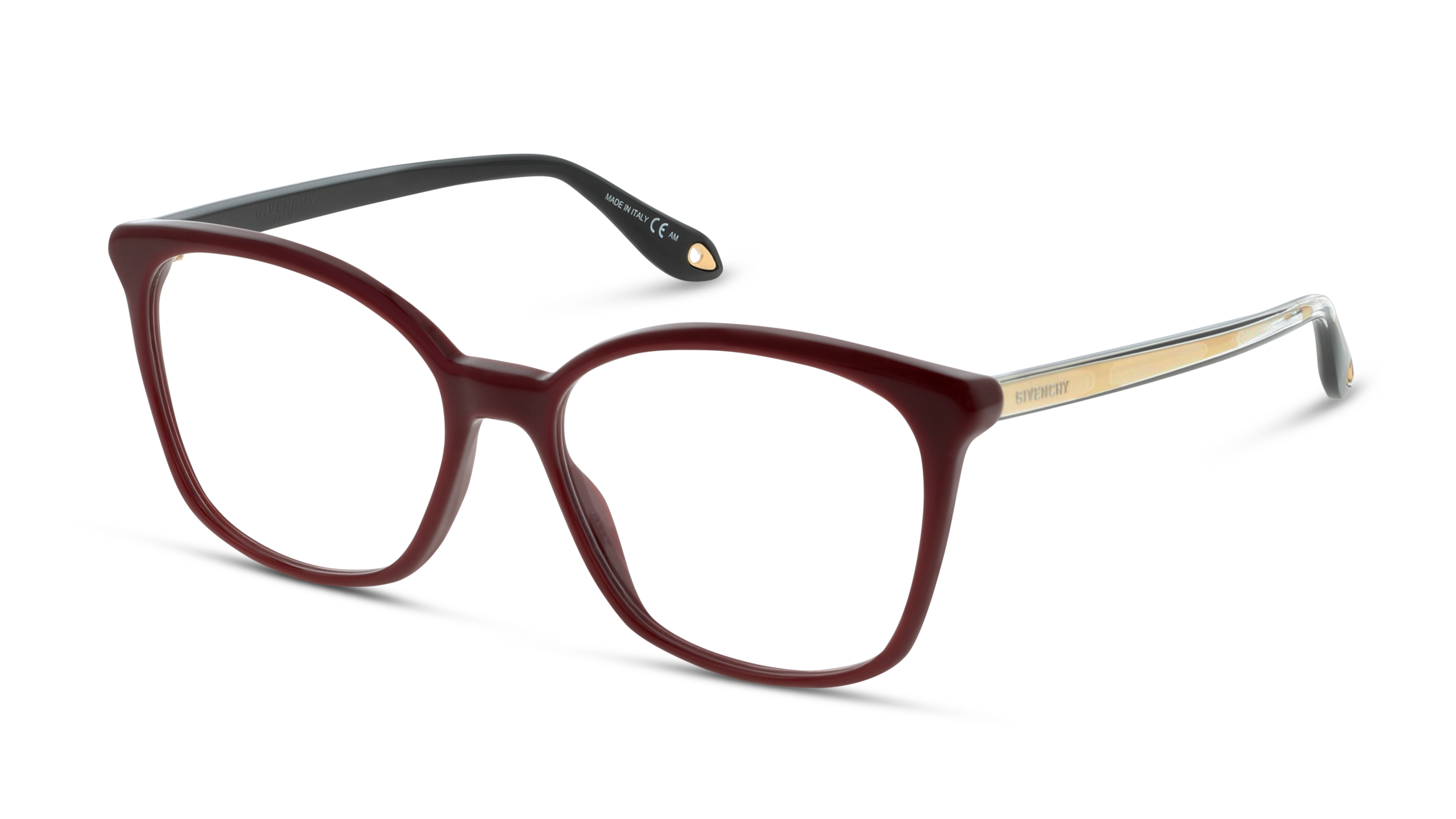 Angle_Left01 Givenchy GV 0073 (C9A) Glasses Transparent / Burgundy