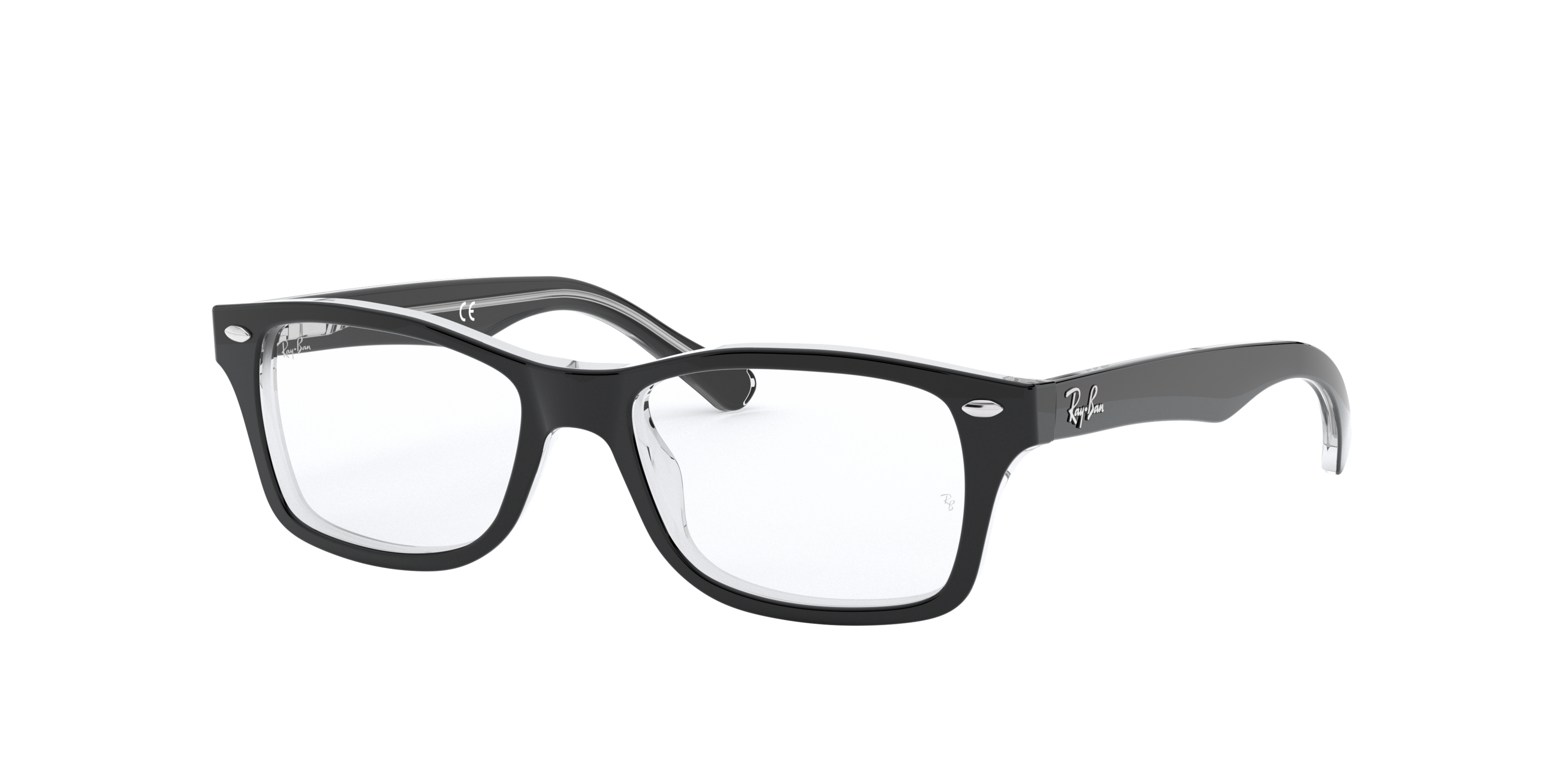 Angle_Left01 Ray-Ban RY 1531 Children's Glasses Transparent / Black