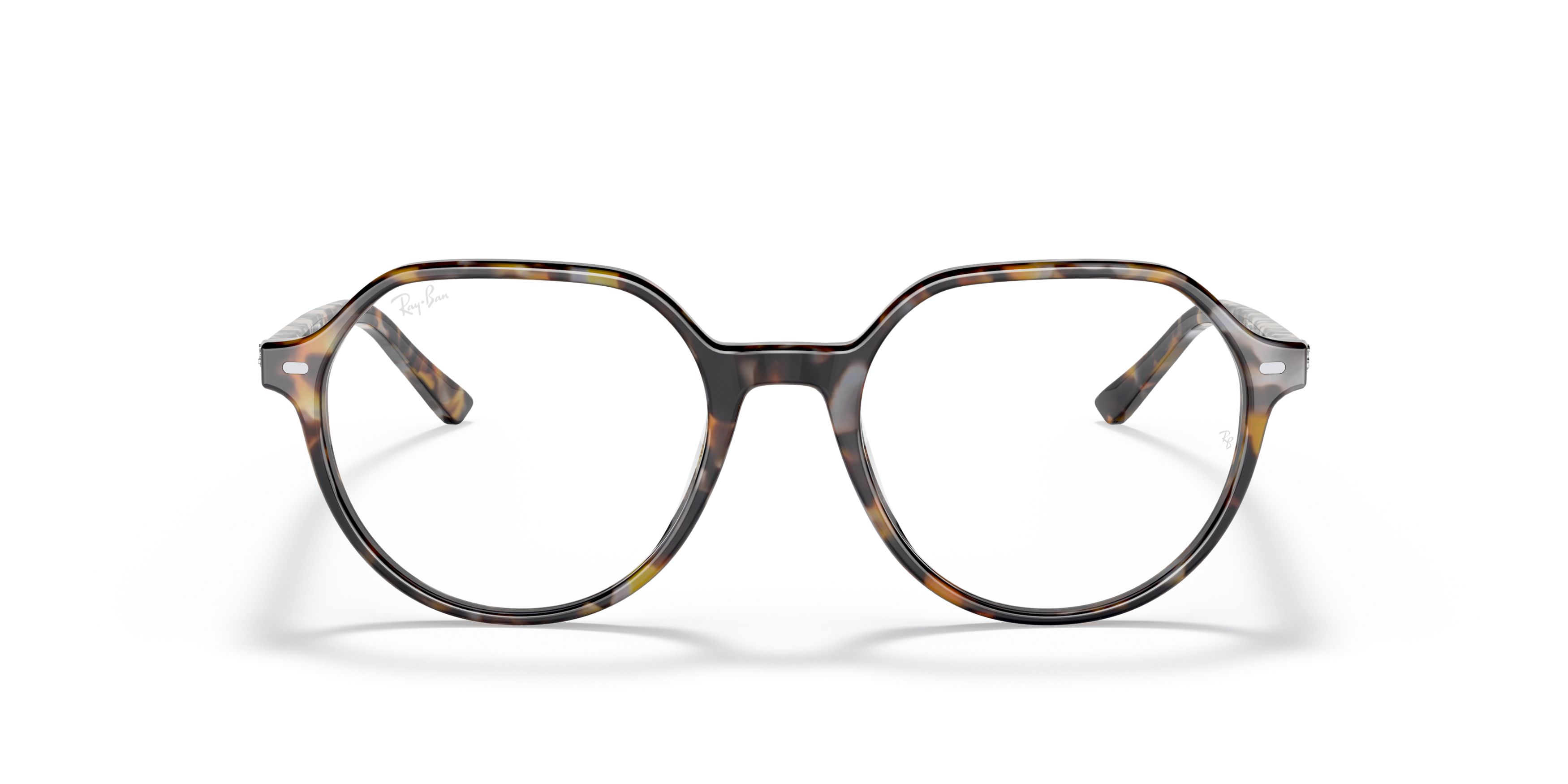 Front Ray-Ban RX 5395 Glasses Transparent / Havana