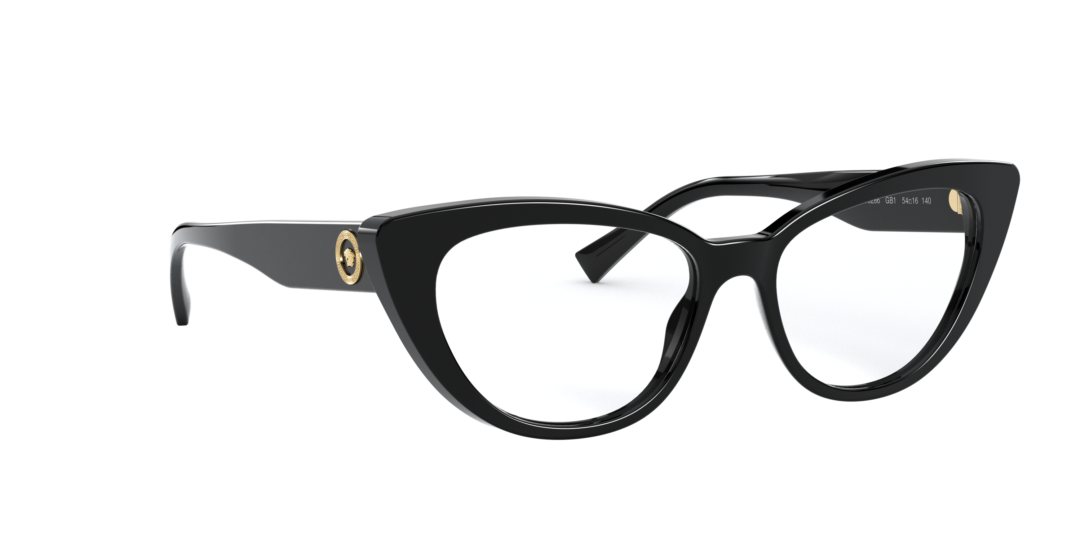 Angle_Right01 Versace VE 3286 (GB1) Glasses Transparent / Black