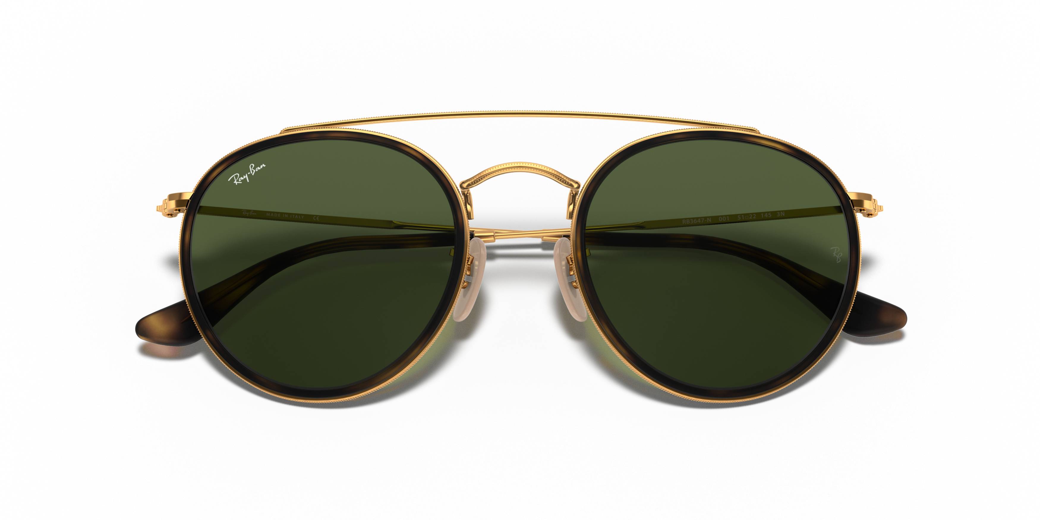 Folded Ray Ban 0RB3647N 001 Verde / Oro