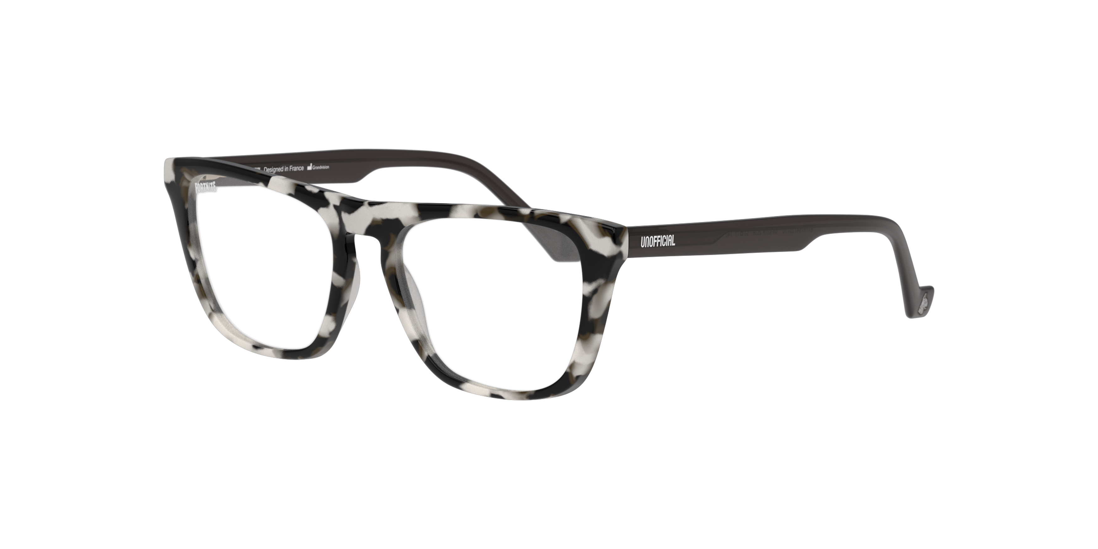 Angle_Left01 Fortnite with Unofficial UNSU0157 Glasses Transparent / Grey