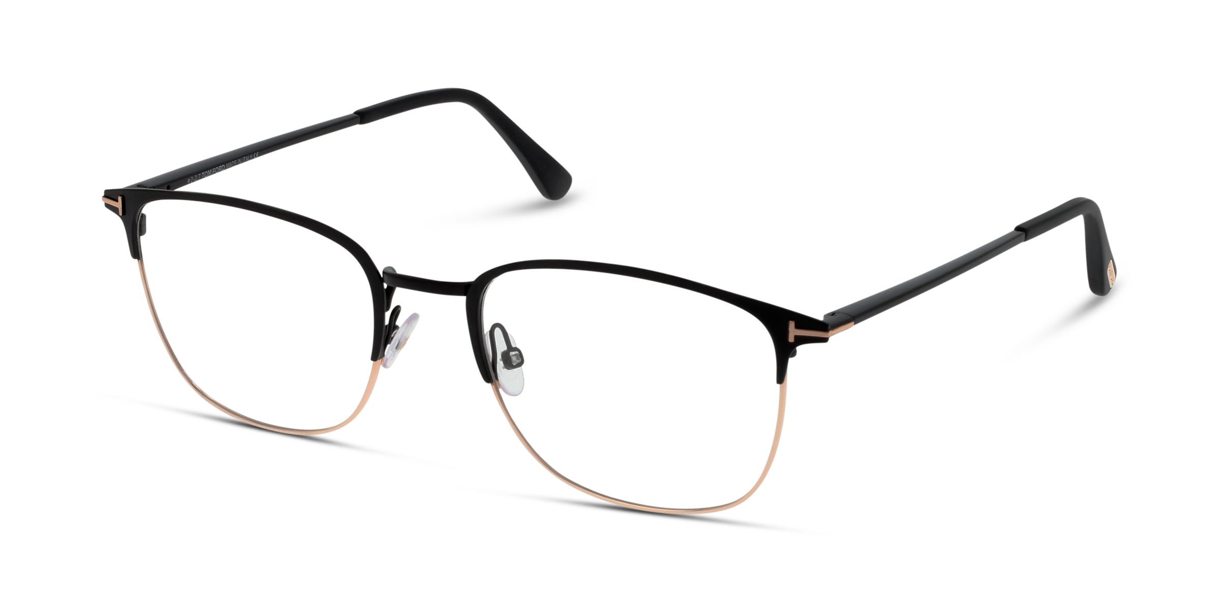 Angle_Left01 Tom Ford FT 5453 Glasses Transparent / Black