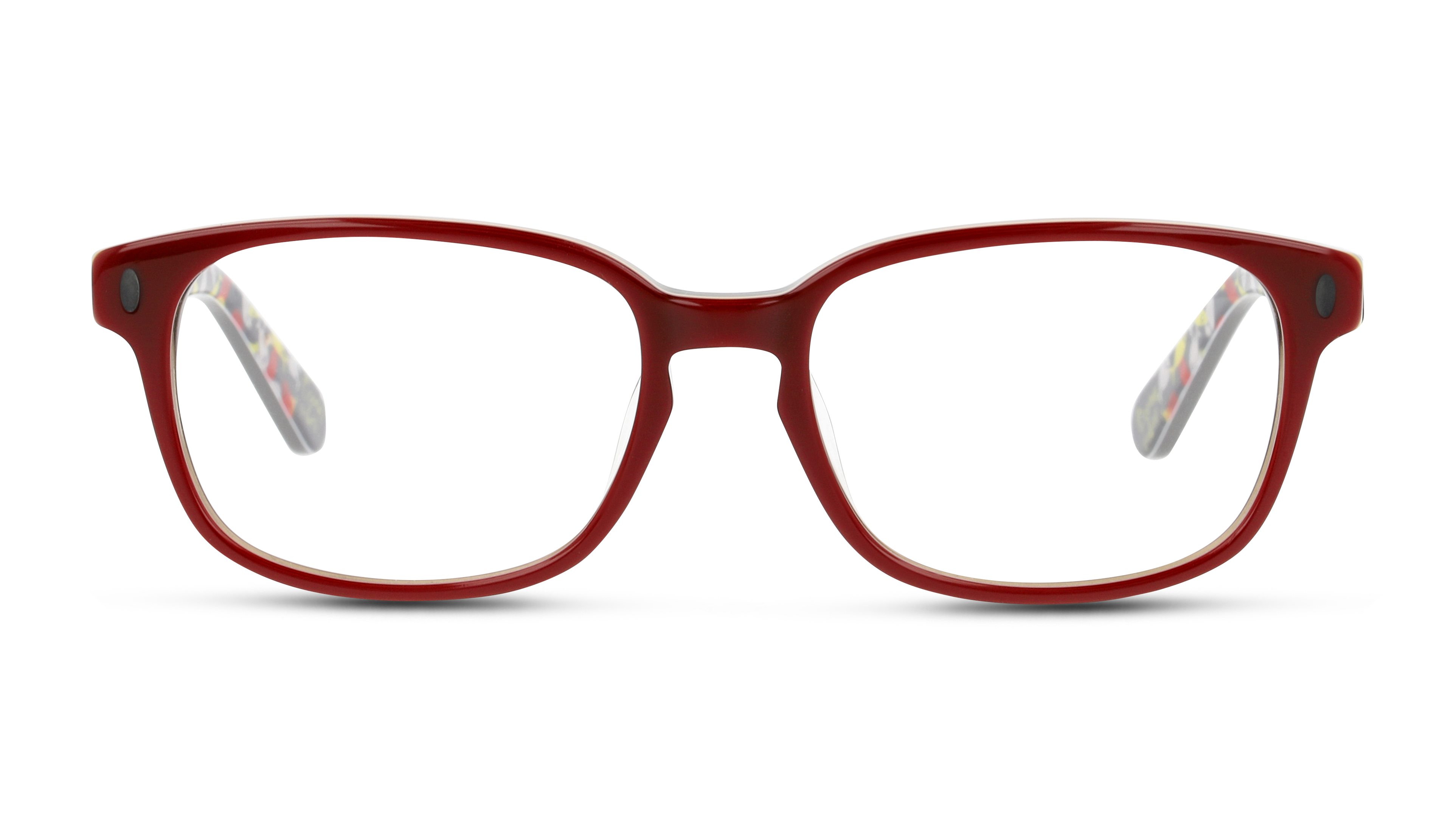 Front Unofficial Kids UNOK5013 (RG00) Children's Glasses Transparent / Red