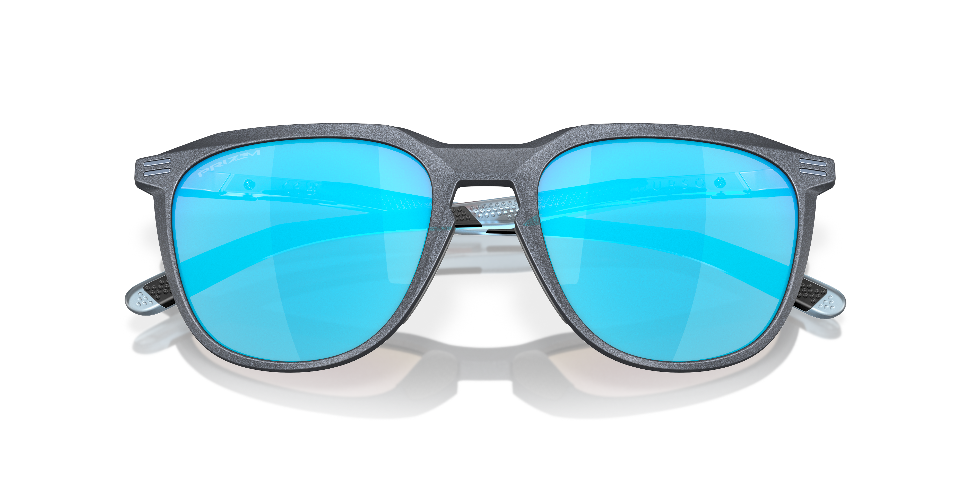 Folded Oakley Thurso OO 9286 Sunglasses Blue / Blue