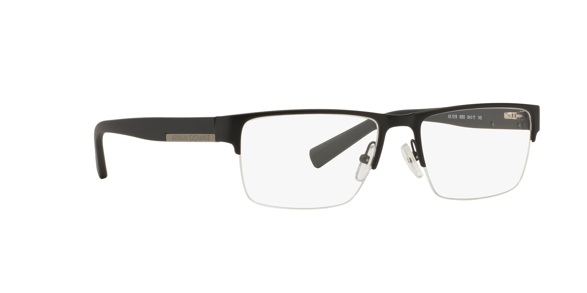 Angle_Right01 Armani Exchange AX 1018 Glasses Transparent / Black