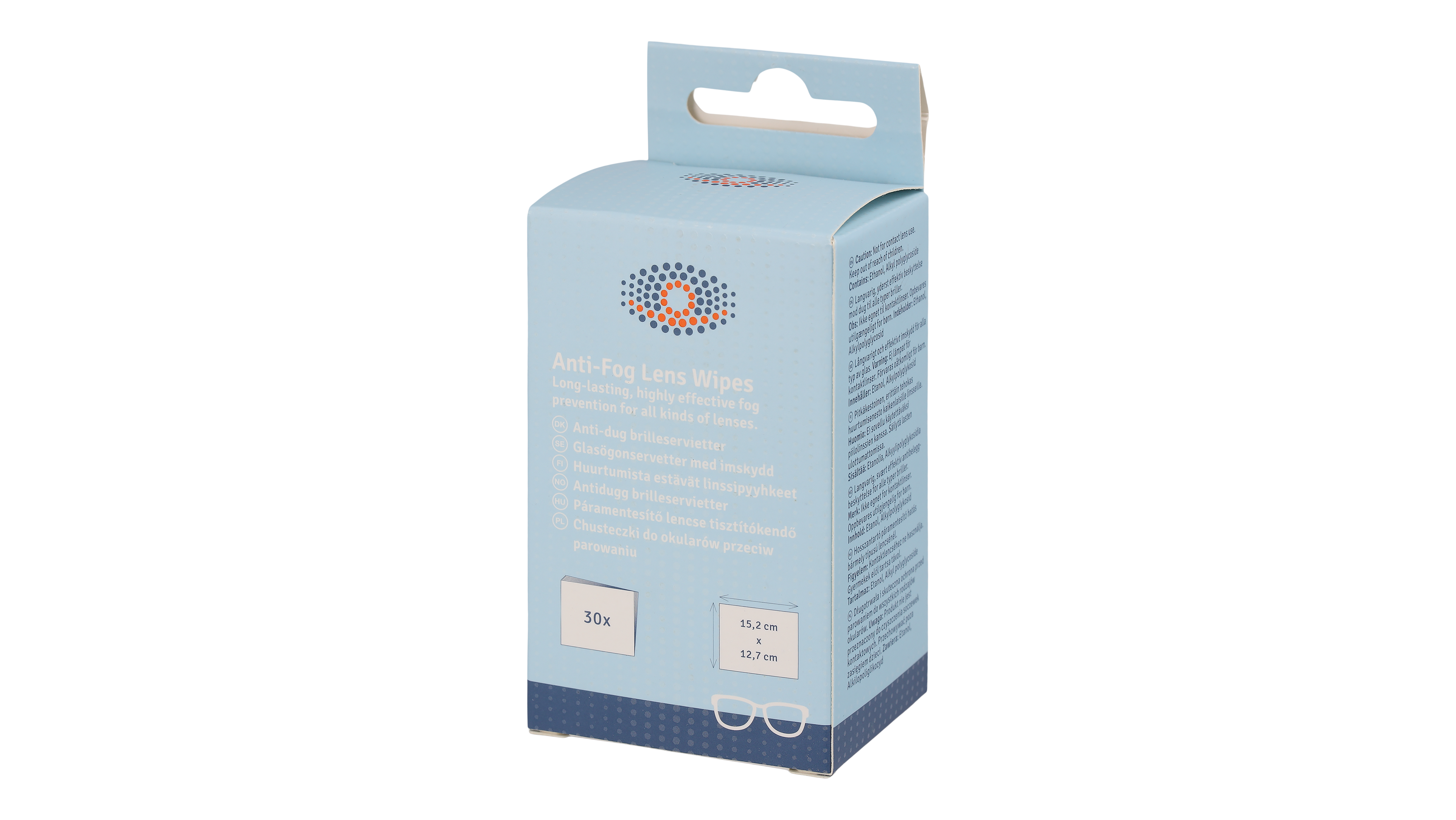 [products.image.angle_left01] Vision Express Anti-Fog Lens Wipes 30 Pack