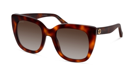 Gucci GG 0163S (002) Sunglasses Brown / Havana