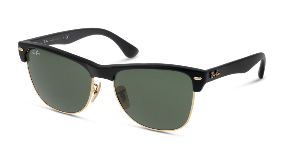 Angle_Left01 Ray-Ban Clubmaster Oversized RB4175 877 Groen / Zwart