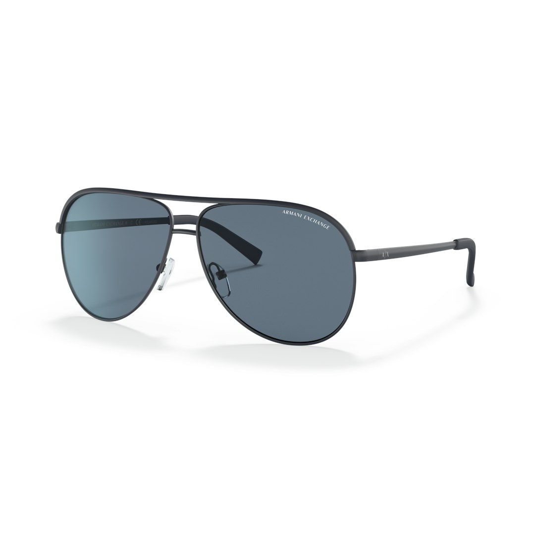 armani exchange ax2002 lunettes de soleil - pilote bleu - verres polarisés