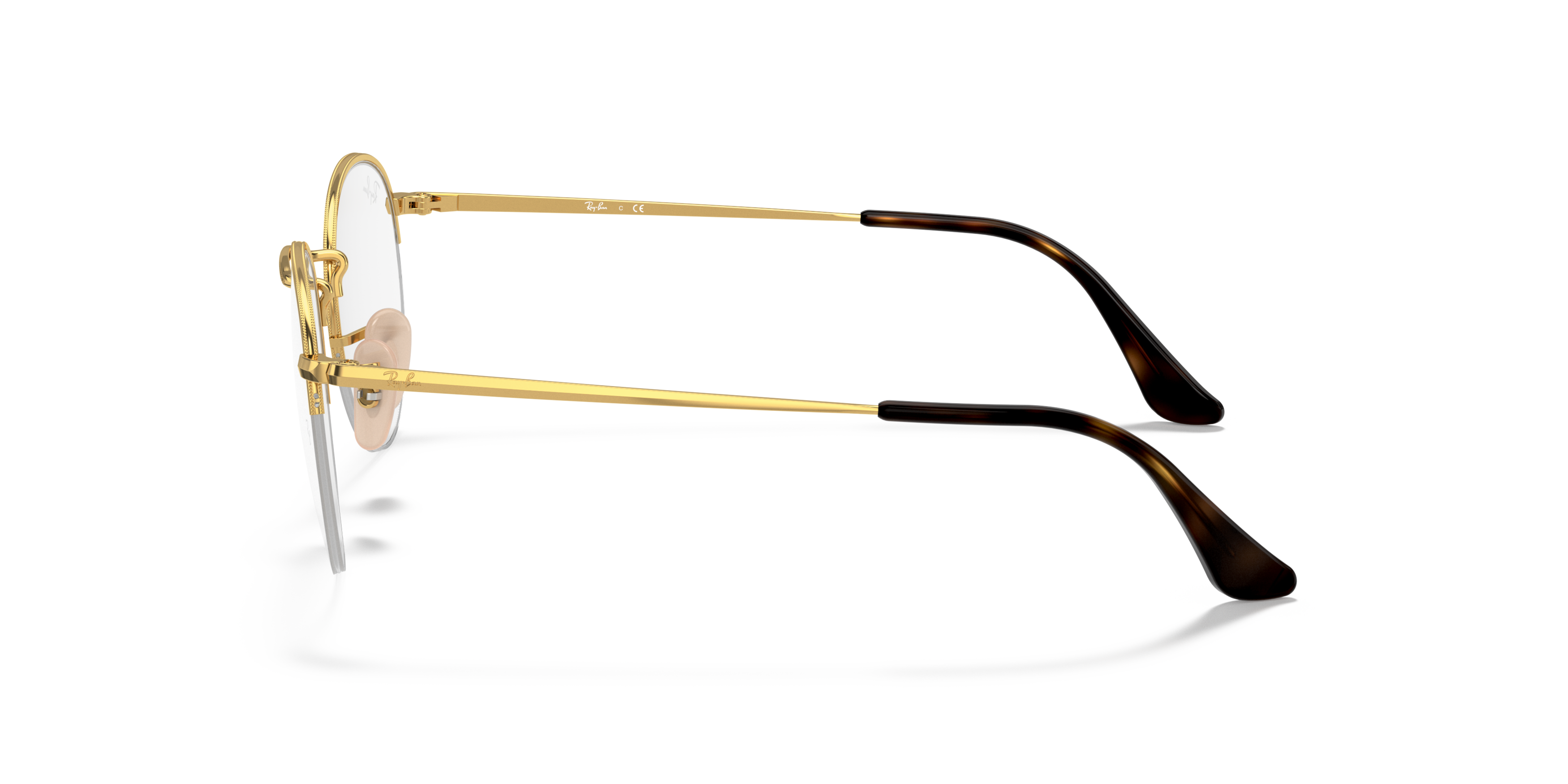 Angle_Left02 Ray-Ban RX 3947V (2502) Glasses Transparent / Gold