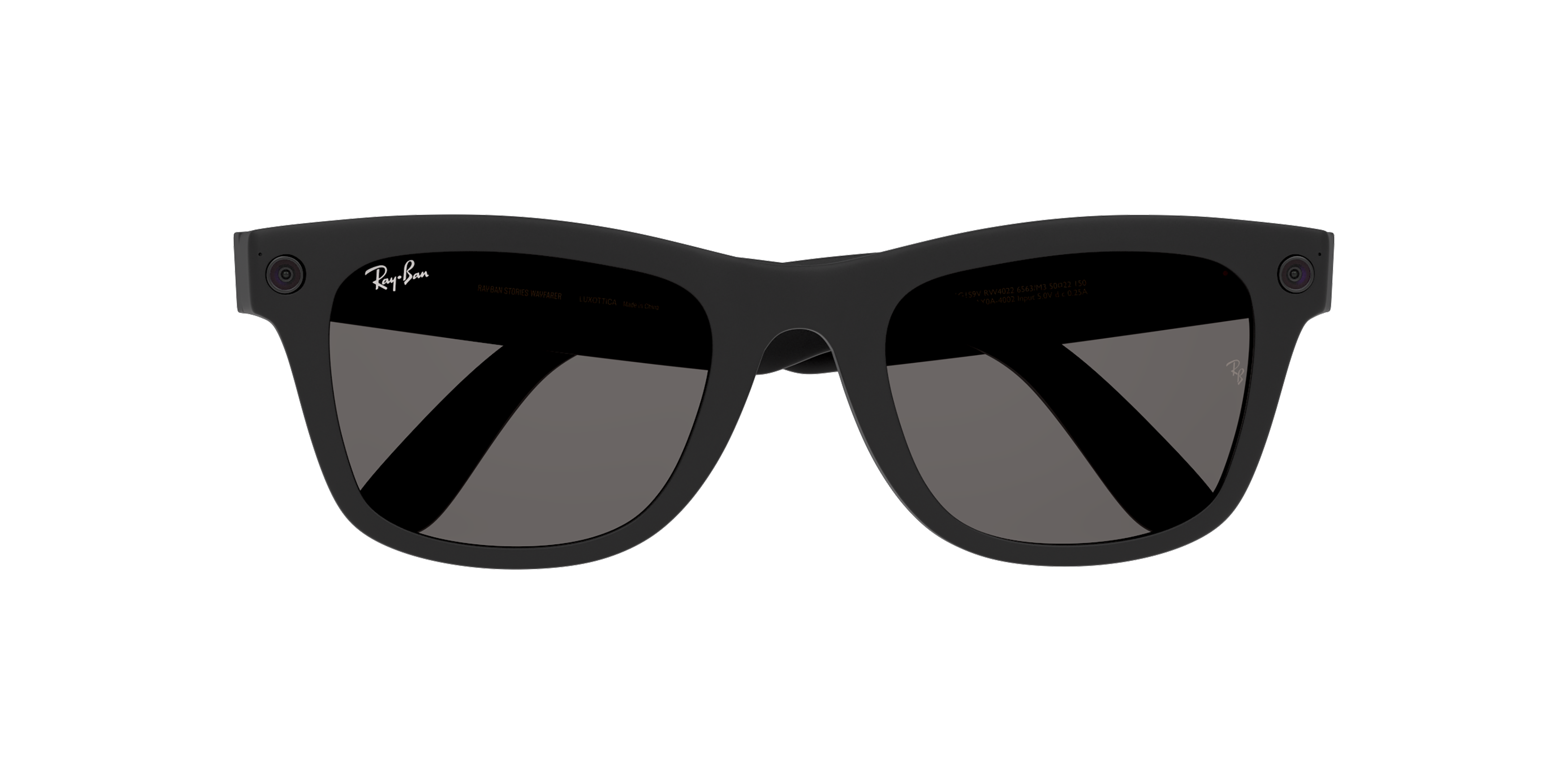 Folded Ray Ban Wearables 0RW4004 601S87 Gris / Negro