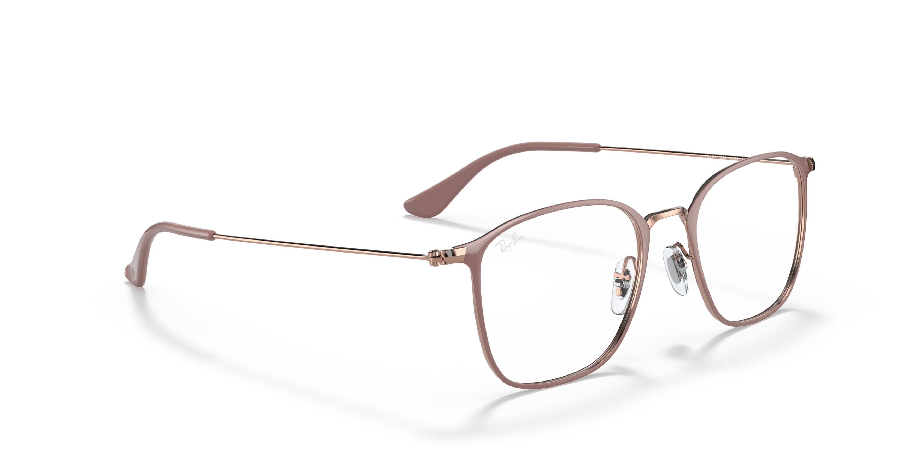 Angle_Right01 Ray-Ban RX 6466 (2973) Glasses Transparent / Beige