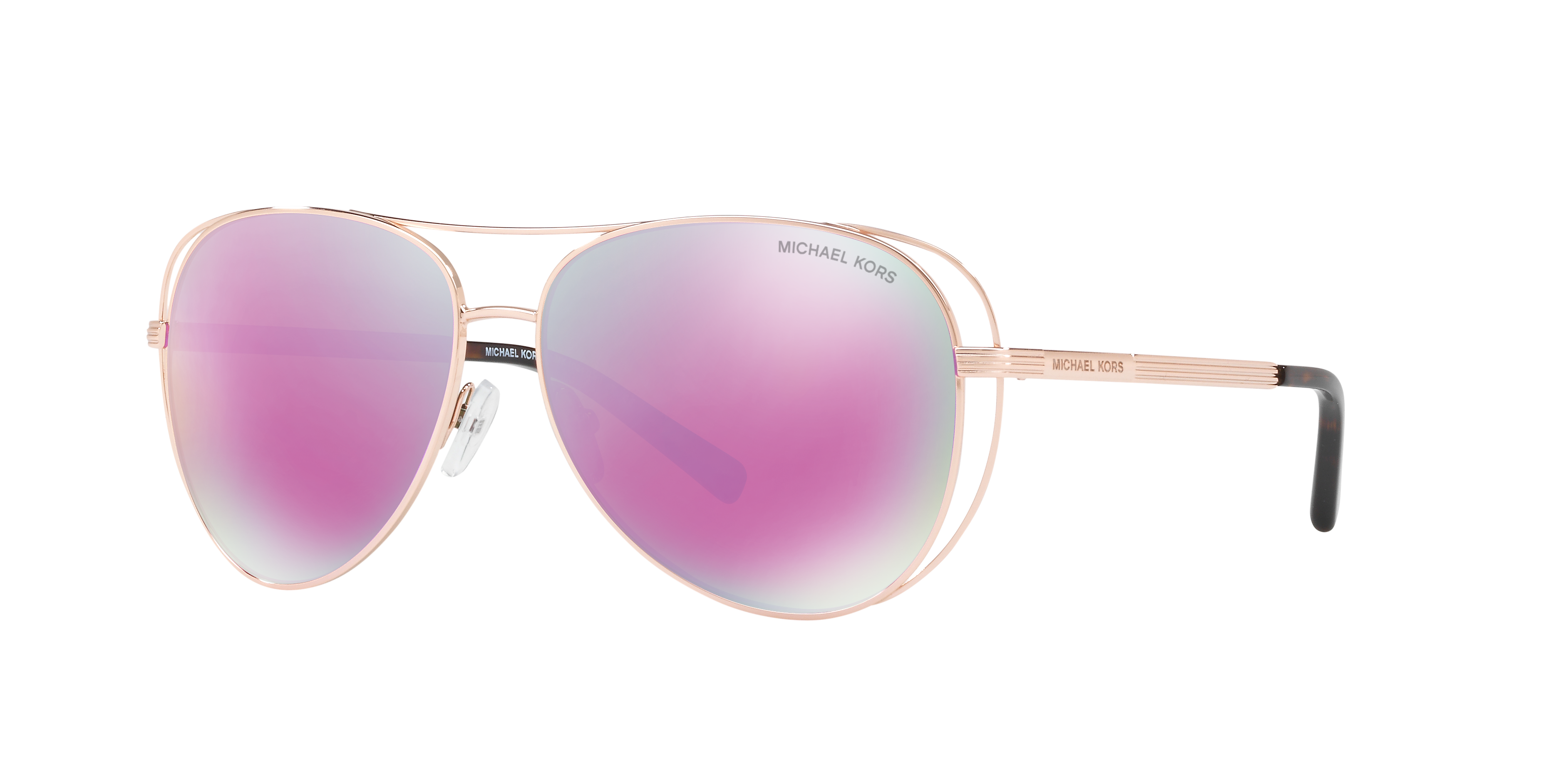 Angle_Left01 Michael Kors MK 1024 Sunglasses Pink / Gold