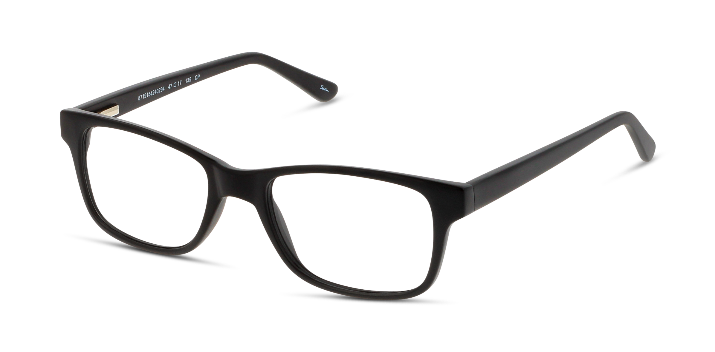 Angle_Left01 Seen SN FK08 Children's Glasses Transparent / Black