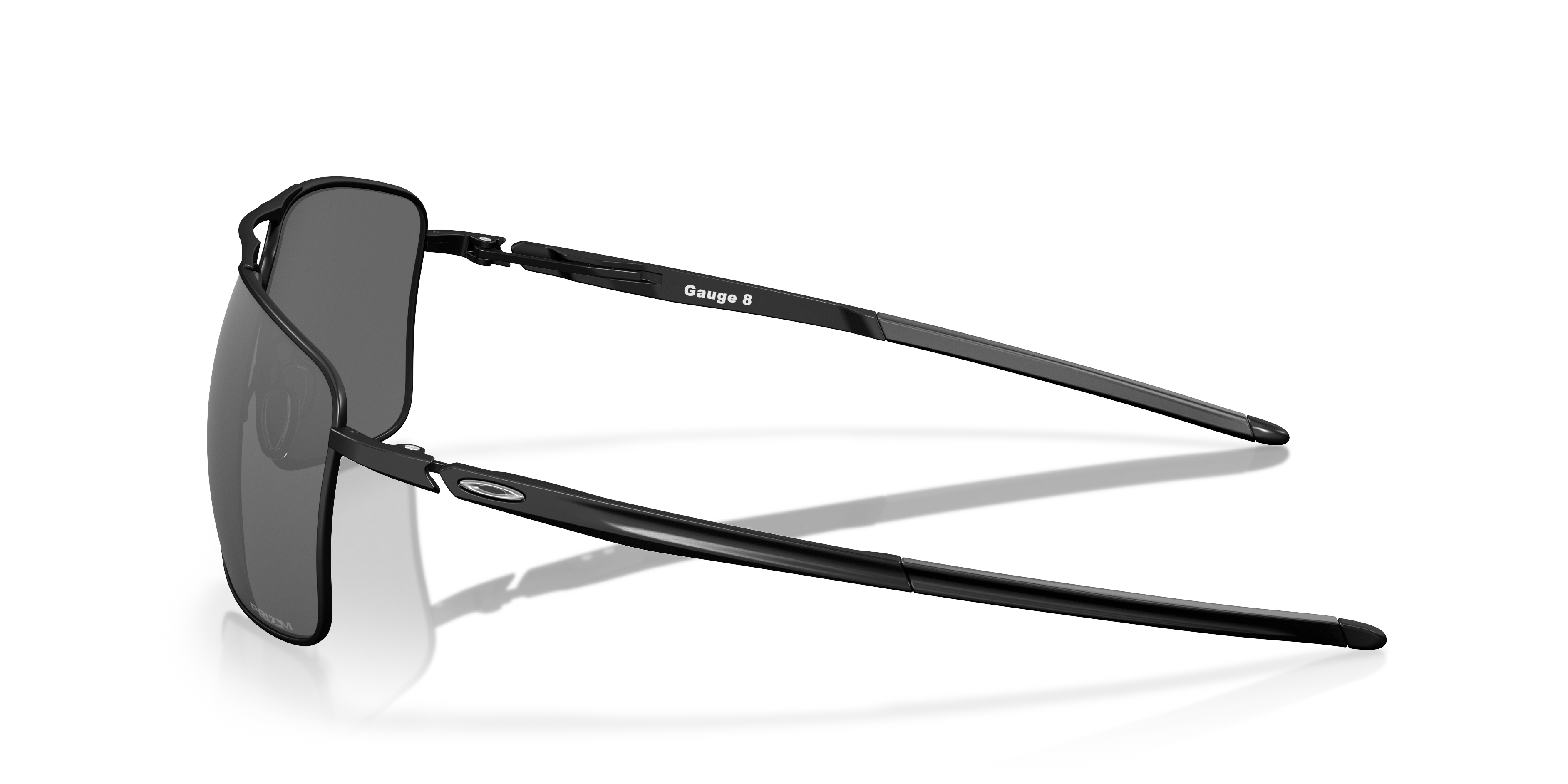 Angle_Left02 Oakley Gauge 8 OO 4124 (412402) Sunglasses Grey / Black