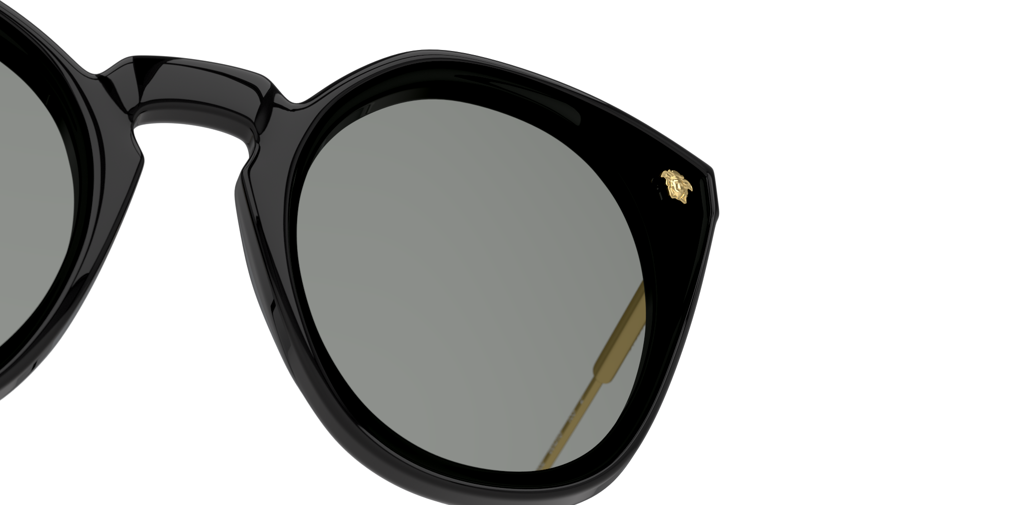 Detail01 Versace VE 4410 (GB1/87) Sunglasses Grey / Black