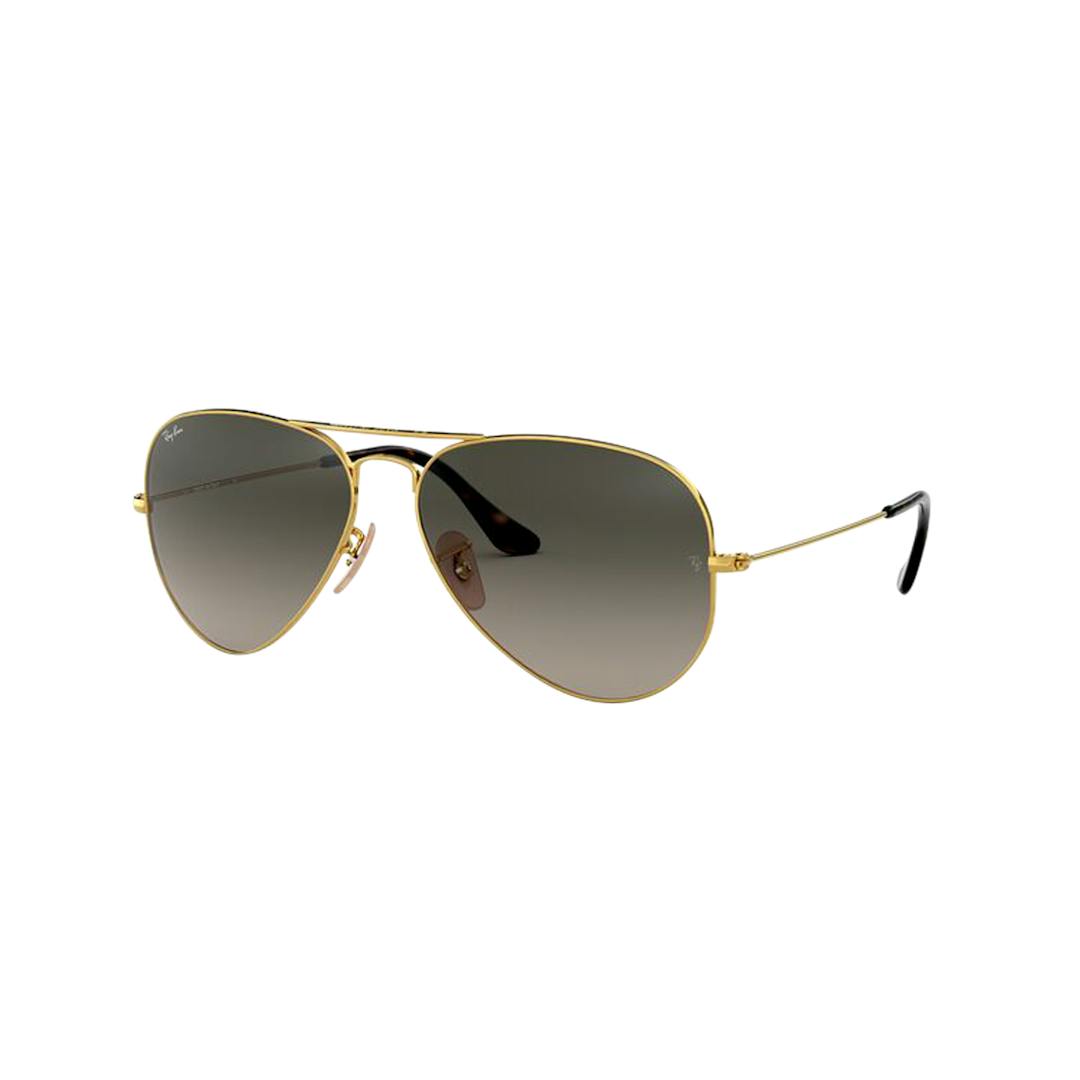 Ray-Ban Aviator RB3025 Lunettes de Soleil Homme - Doré Gris - Possibilité de verres correcteurs - Ad