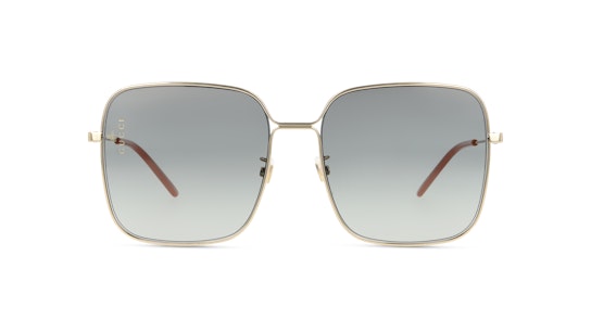 Gucci GG 0443S (001) Sunglasses Grey / Gold