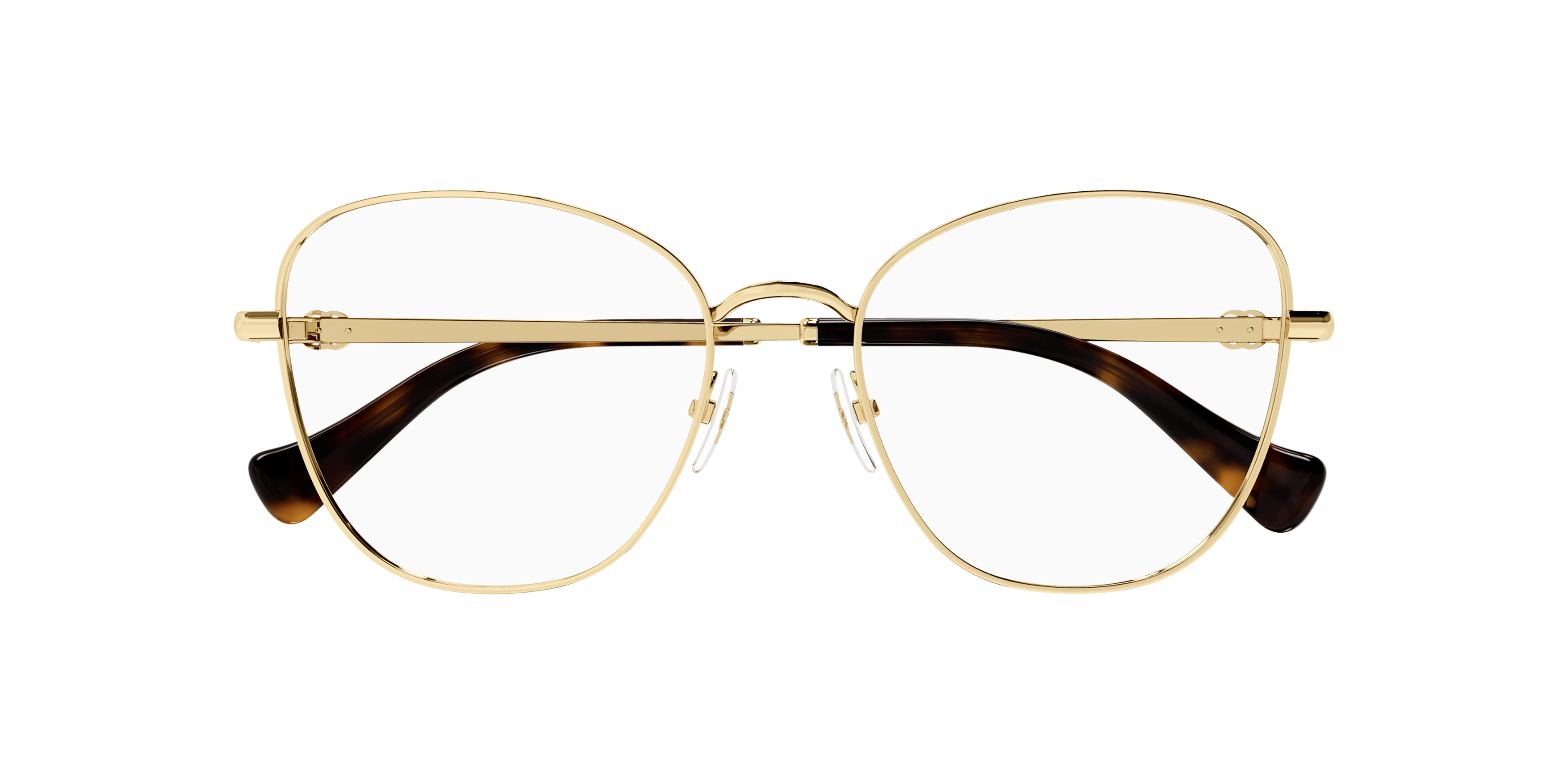 Folded Gucci GG 1418O Glasses Transparent / Gold