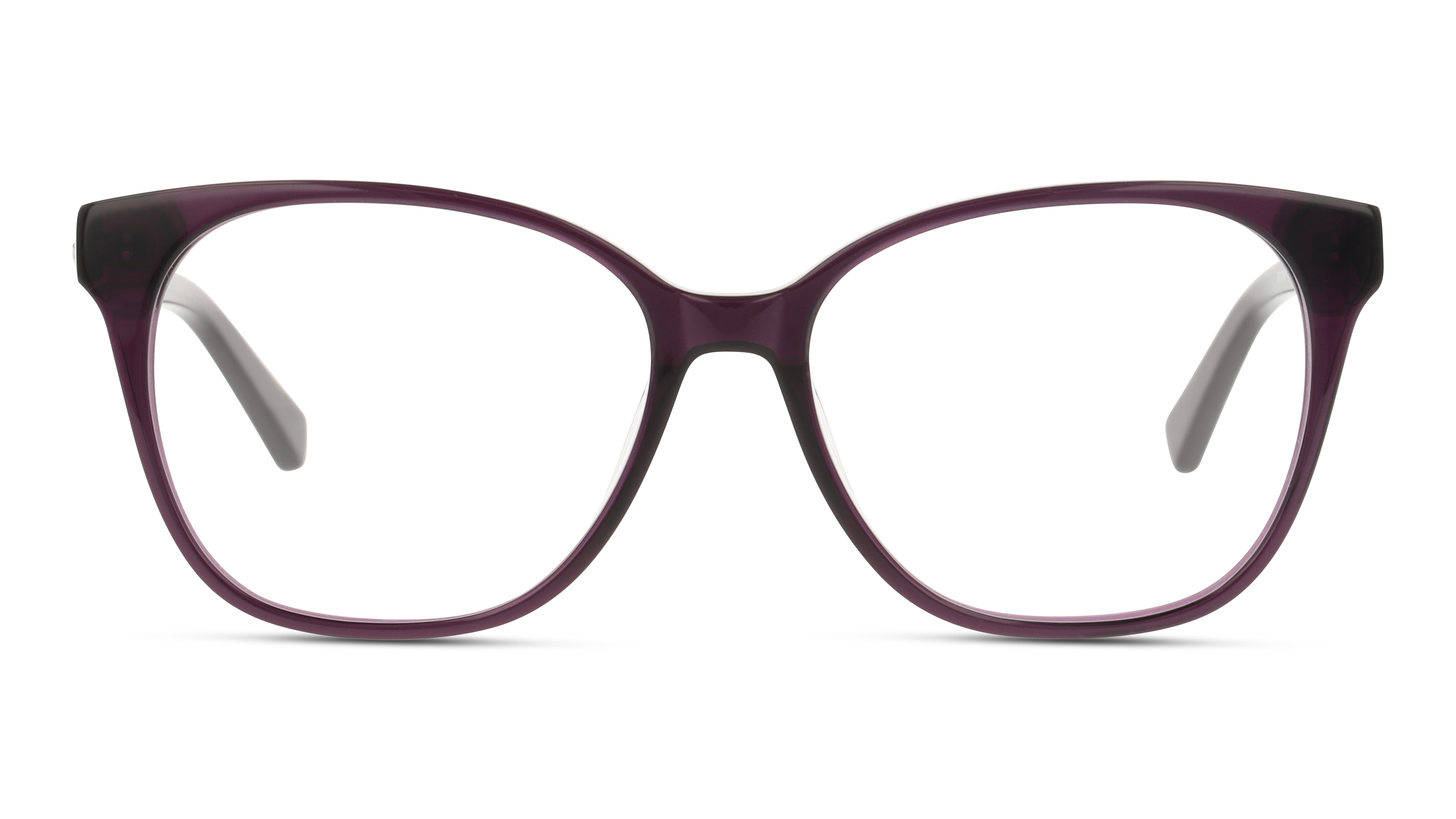 Front Unofficial UNOF0458 (VV00) Glasses Transparent / Violet
