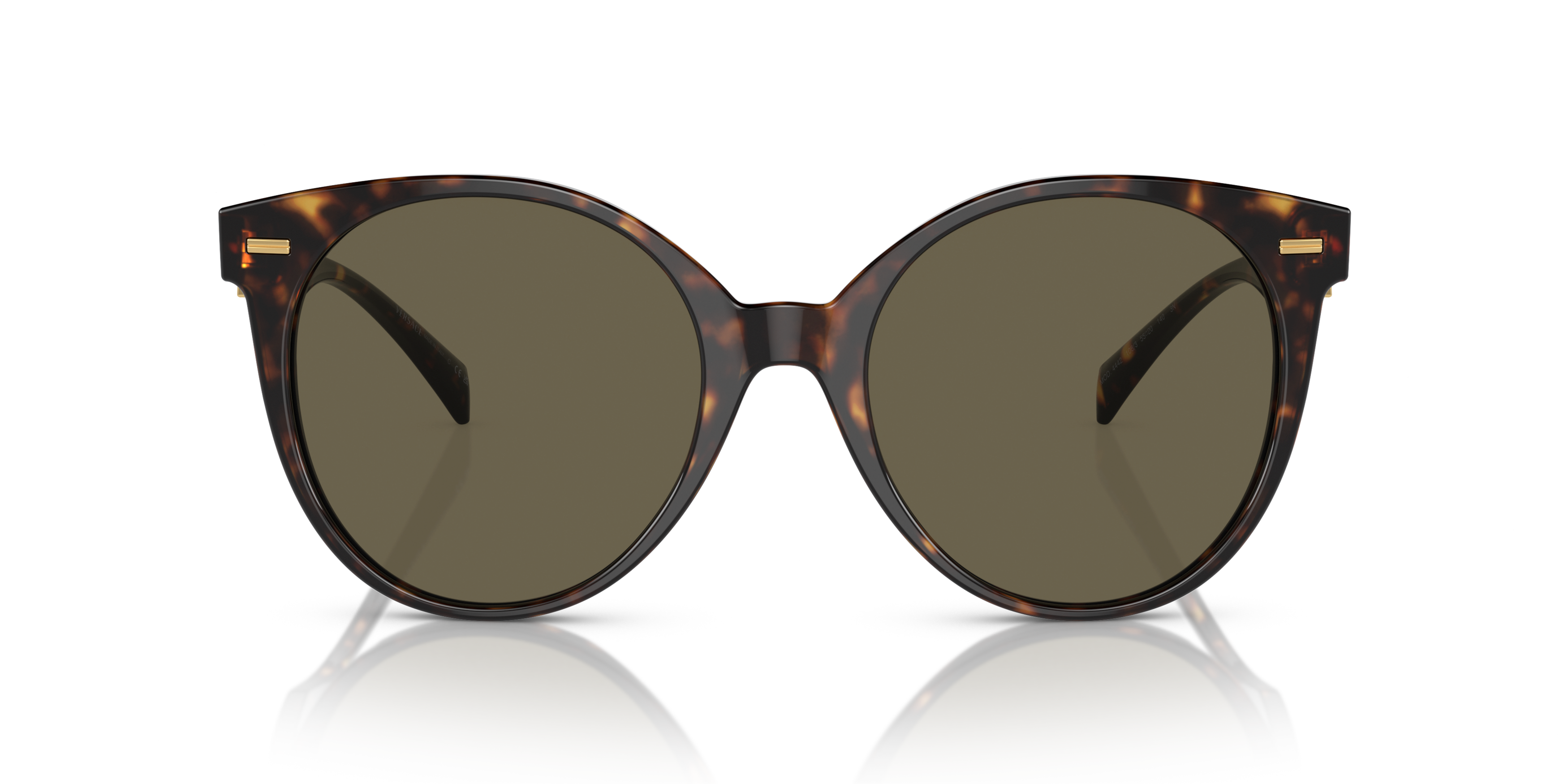 Front Versace VE 4442 (108/3) Sunglasses Brown / Havana