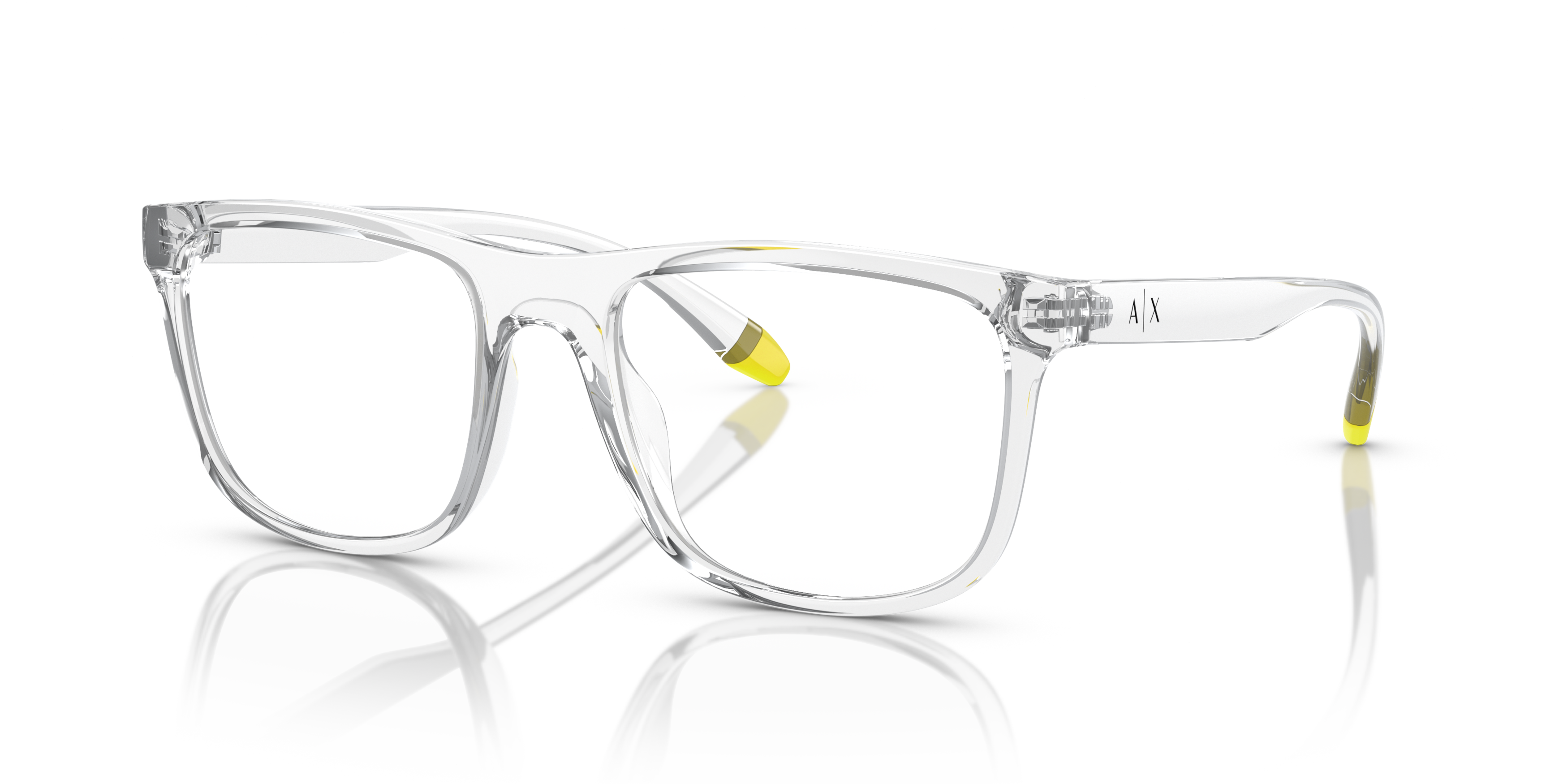 Angle_Left01 Armani Exchange AX 3101U Glasses Transparent / Transparent, Clear