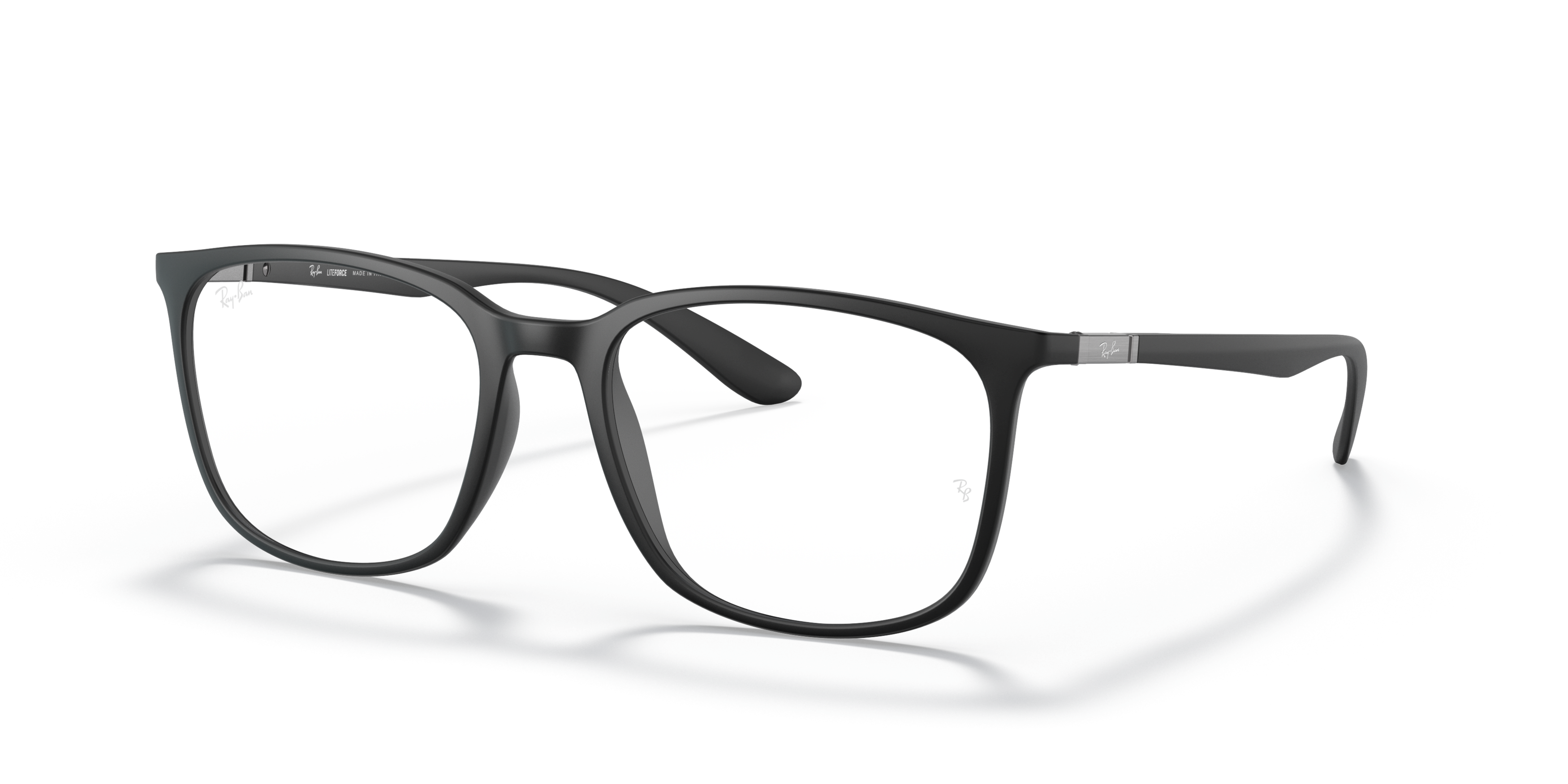 Angle_Left01 Ray-Ban RX 7199 (5204) Glasses Transparent / Black