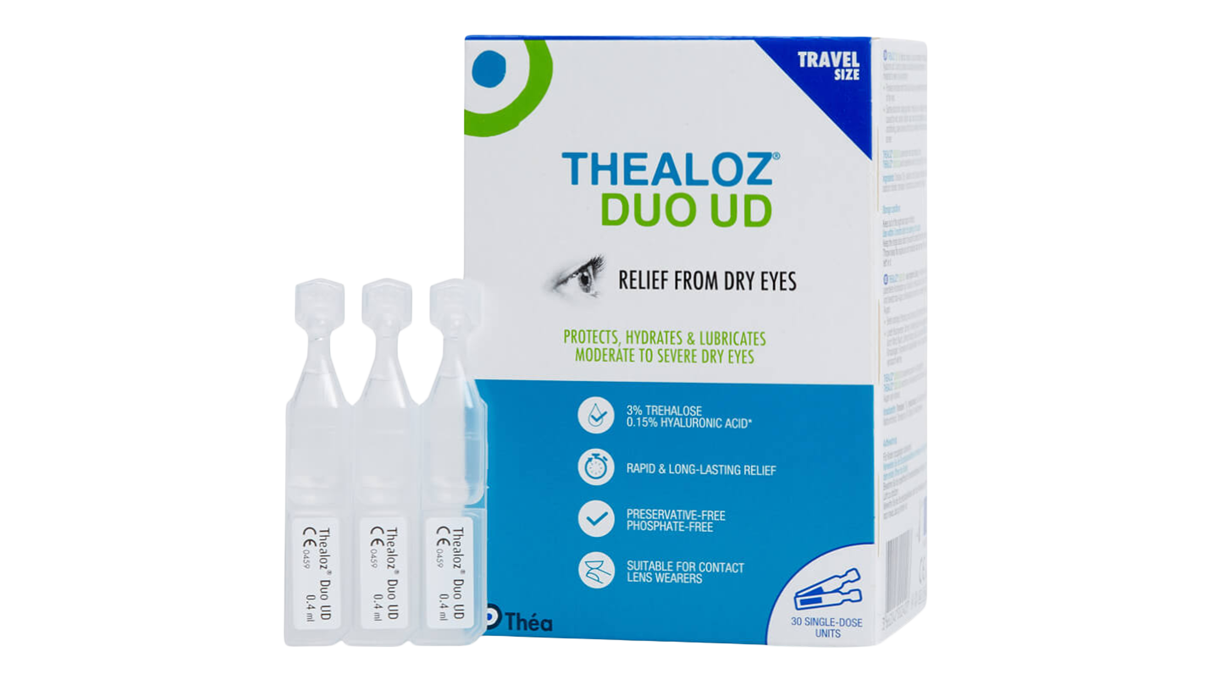 Open_Box Thealoz Duo Thealoz Duo Single Unit Dose Dry Eye Drops Eye Drops 30 x 0.4ml