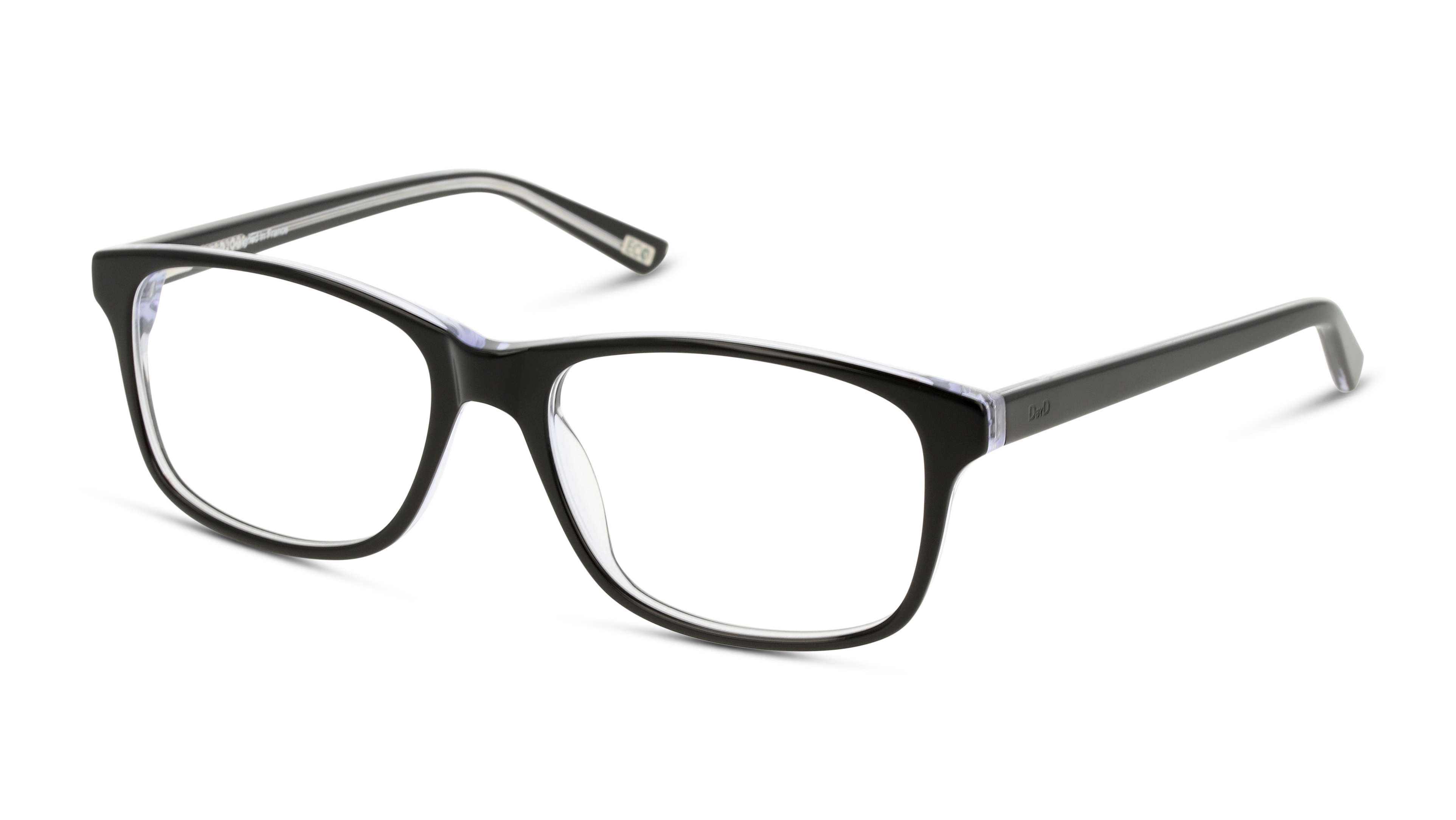 Angle_Left01 DbyD Essentials DB OM0026 (Large) Glasses Transparent / Black