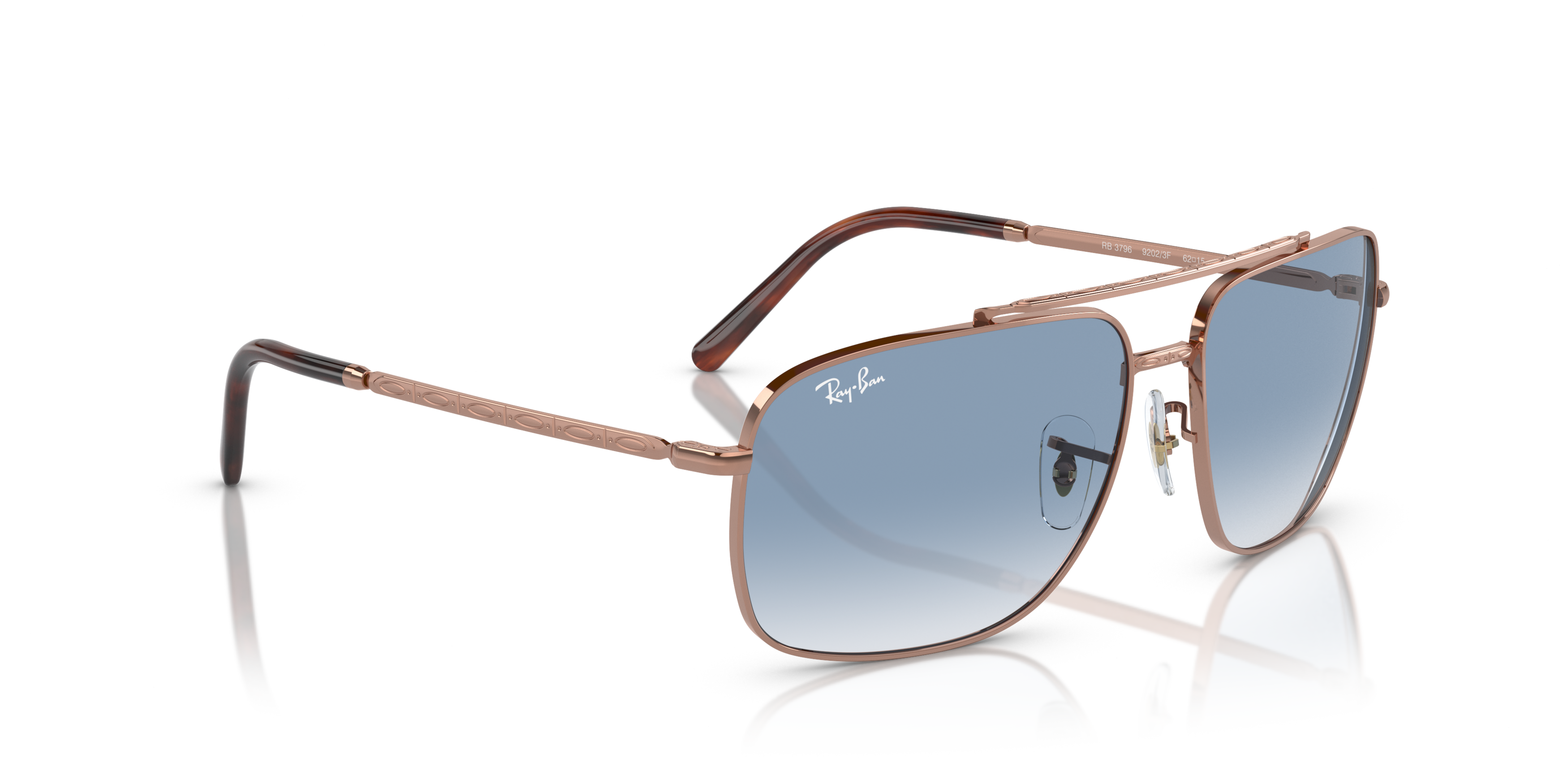 Angle_Right01 Ray-Ban RB3796 92023F Azul / Rose gold