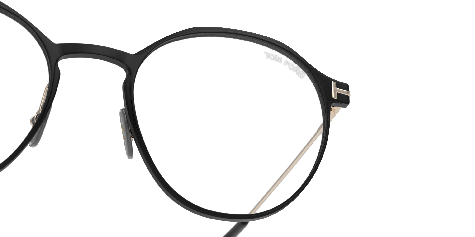 Detail01 Tom Ford FT5866-B (002) Glasses Transparent / Black