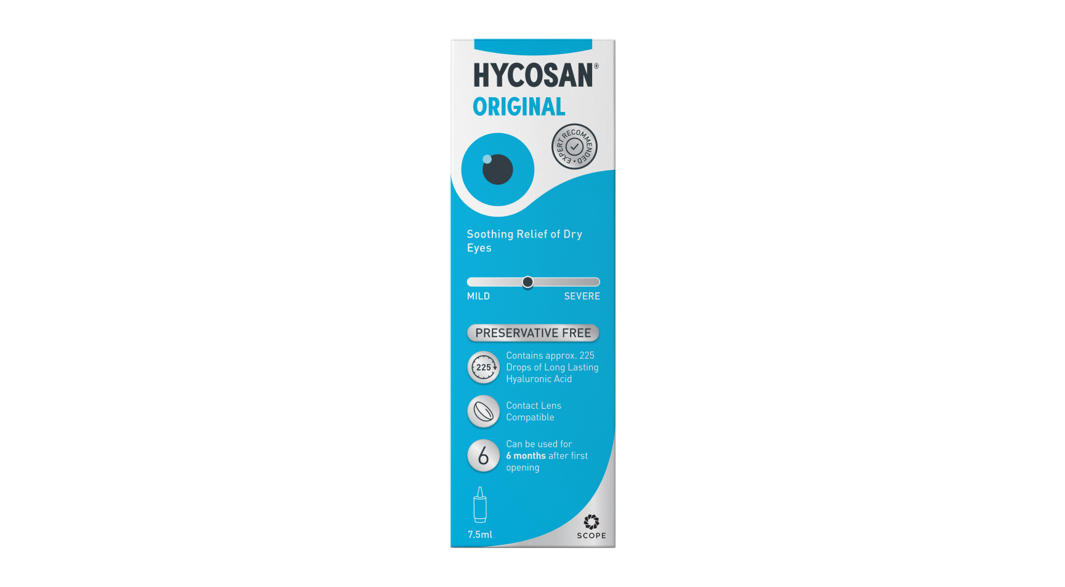 Front Hycosan Hycosan Original Preservative Free Eye Drops Eye Drops 1 x 7.5ml