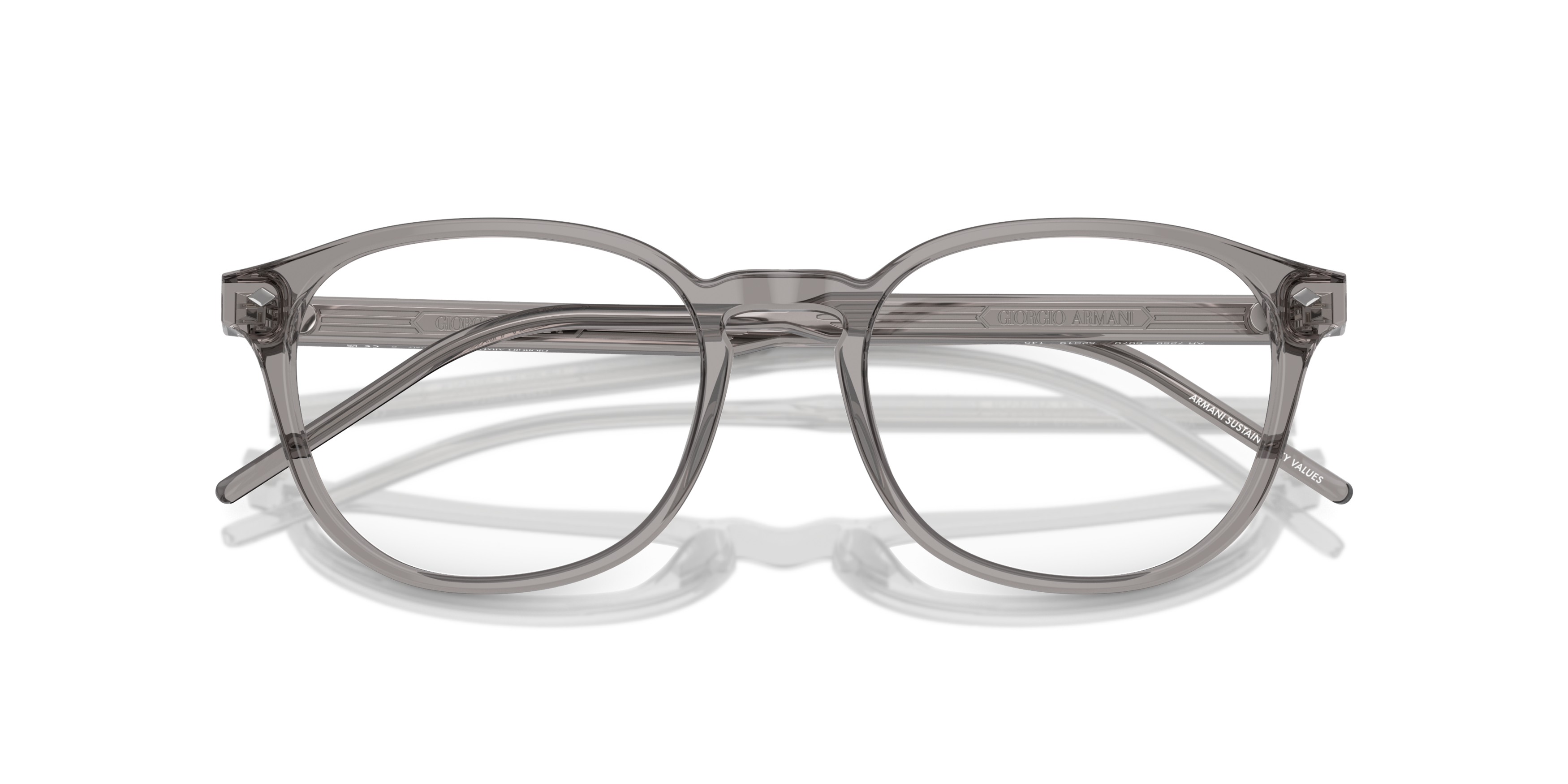 Folded Giorgio Armani AR 7259 Glasses Transparent / Transparent, Clear