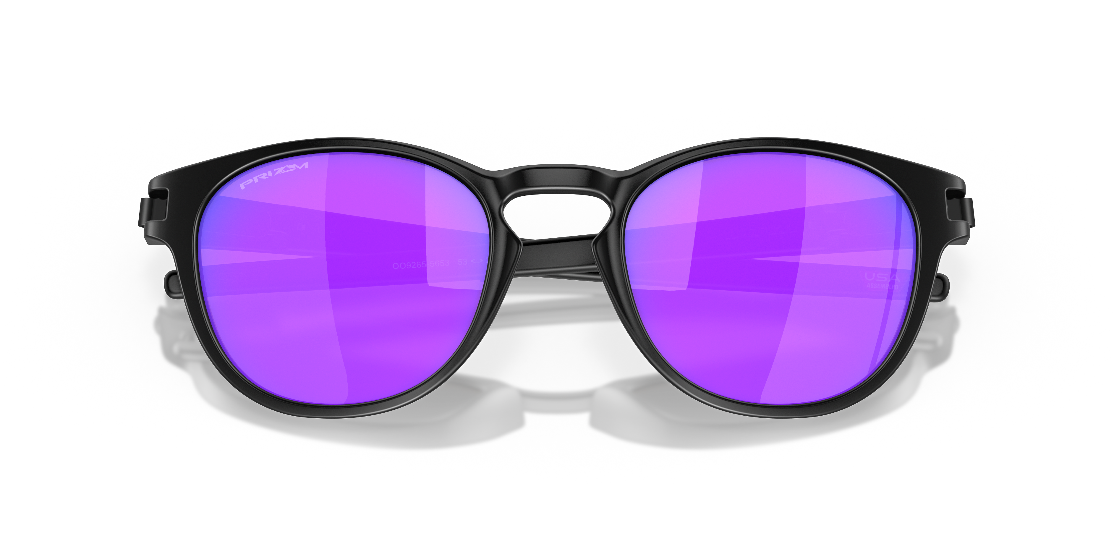 Folded Oakley Latch OO 9265 Sunglasses Violet / Black