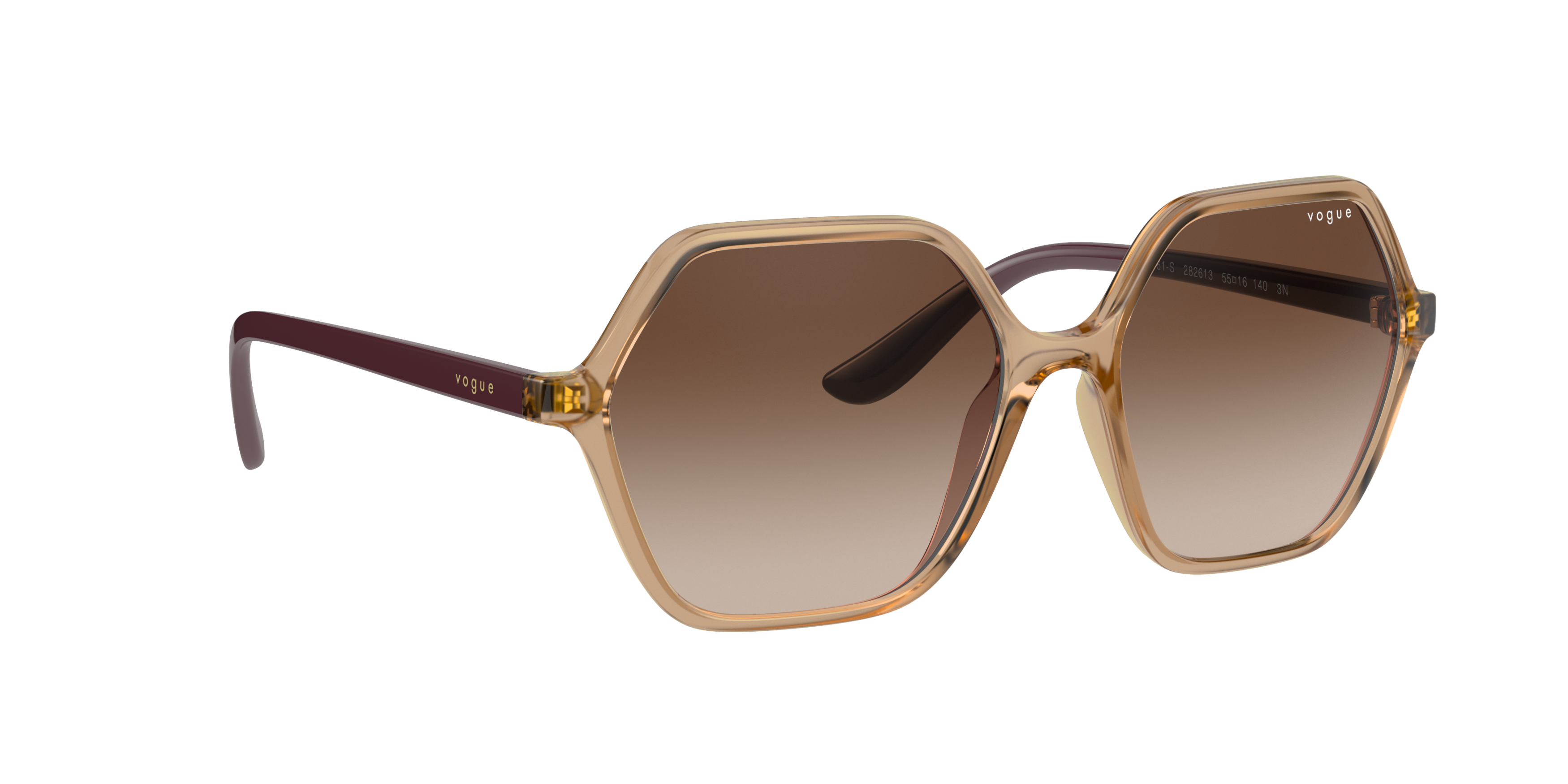 Angle_Right01 Vogue VO 5361S Sunglasses Brown / Transparent, Brown