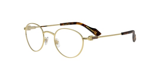 Gucci GG 1222O Glasses Transparent / Gold