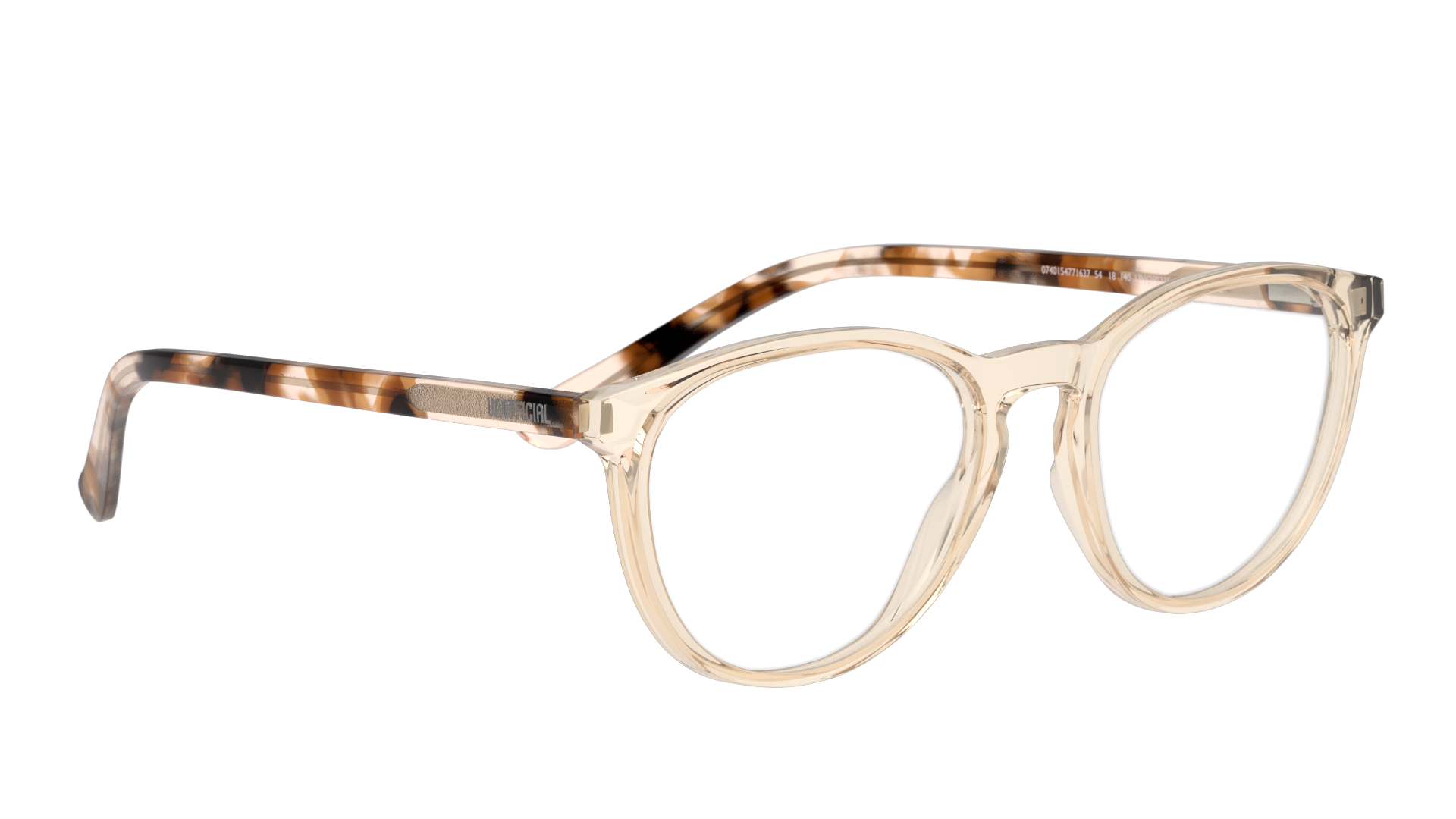 Angle_Right01 Unofficial UNOF0235 (FH00) Glasses Transparent / Beige