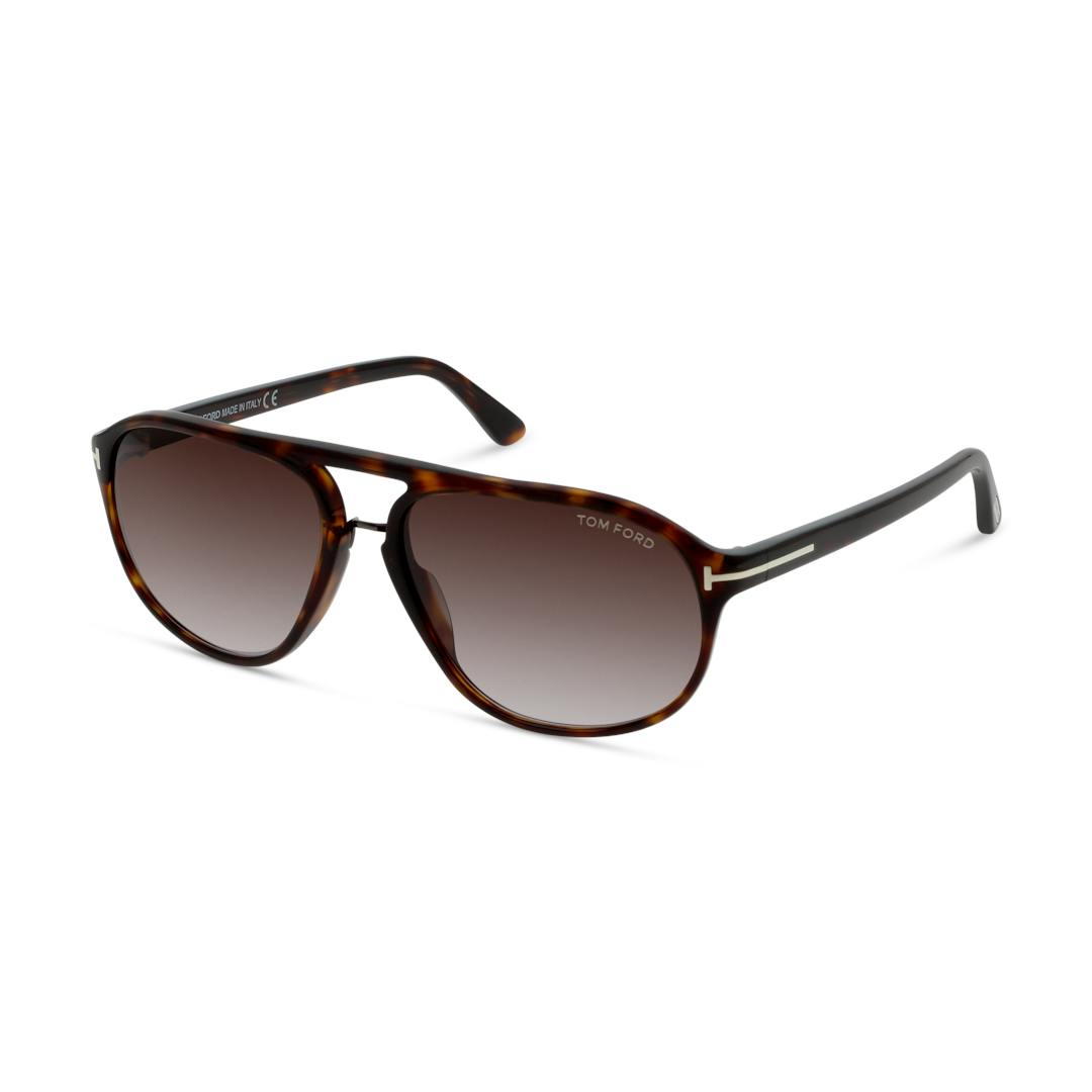 Tom Ford FT0447 Lunettes de Soleil Homme - Marron Ecaille - Possibilité de verres correcteurs - Adap
