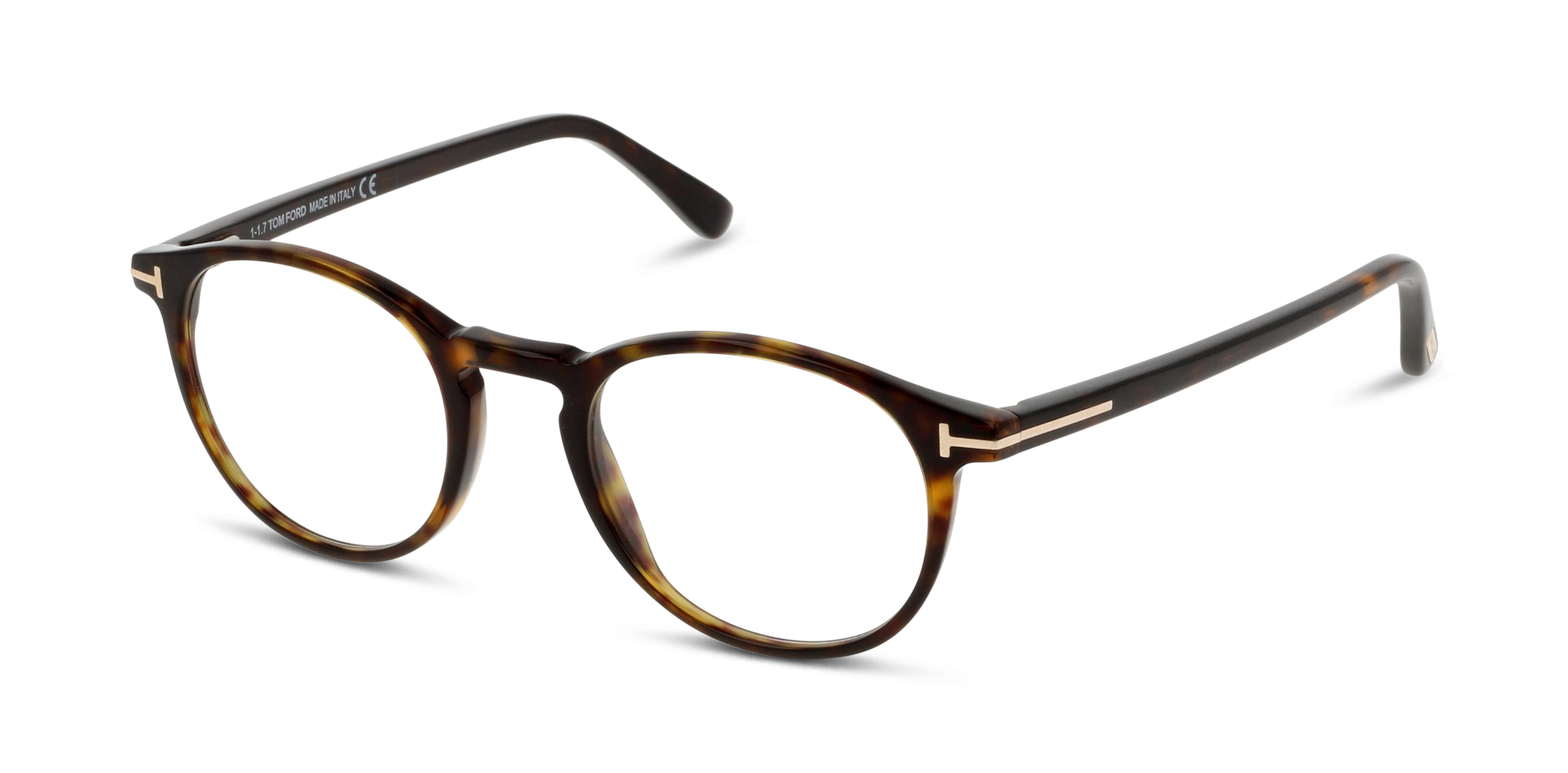 Angle_Left01 Tom Ford FT 5294 (056) Glasses Transparent / Tortoise Shell