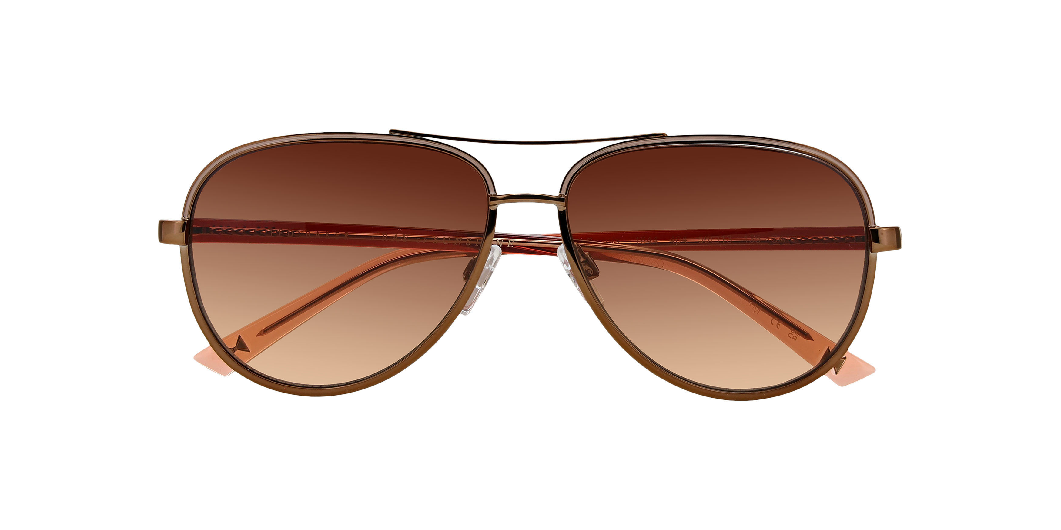 Front Ted Baker TB 1644 Sunglasses Brown / Gold