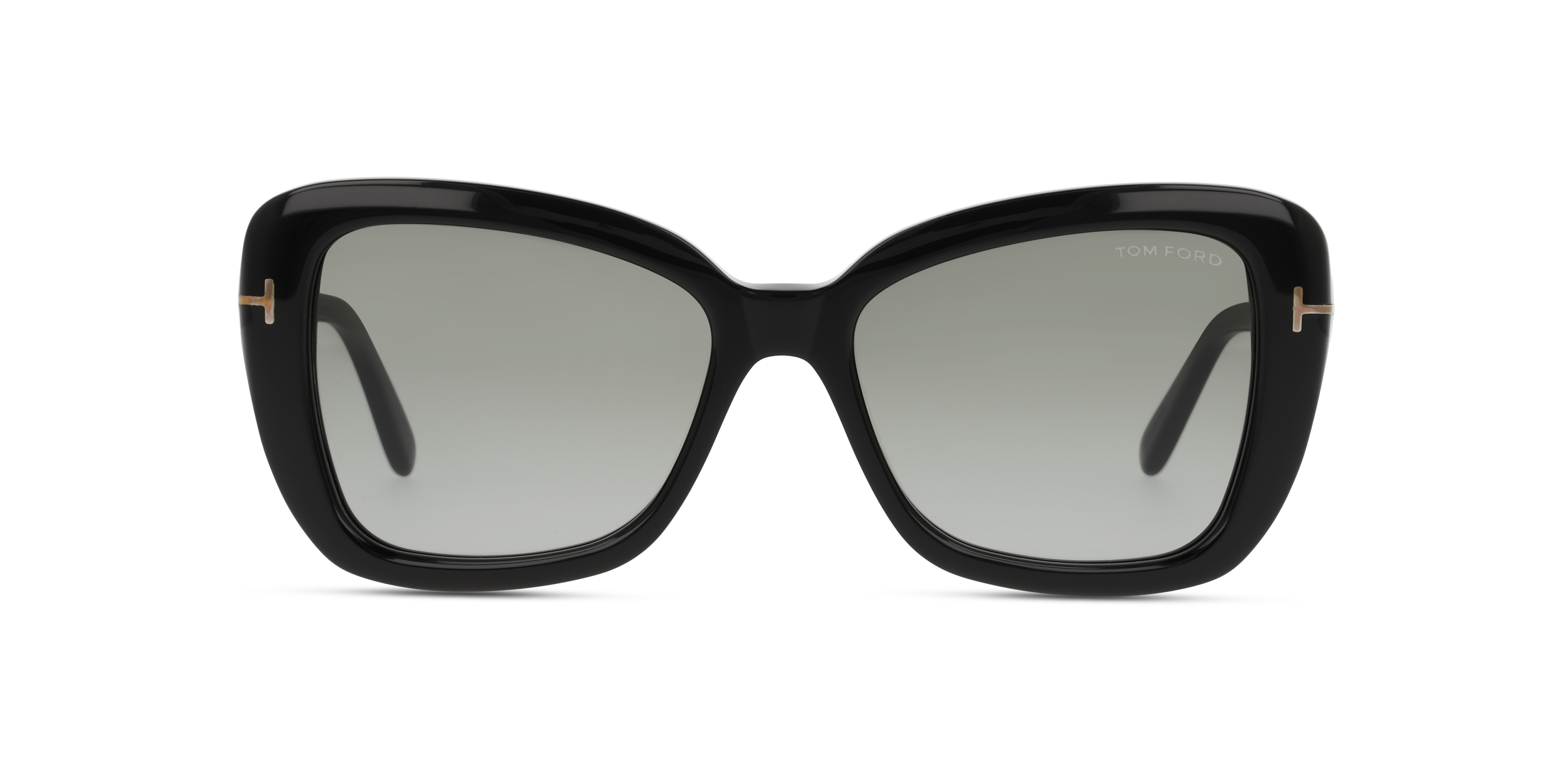 Front Tom Ford FT 1008 (01B) Sunglasses Grey / Black