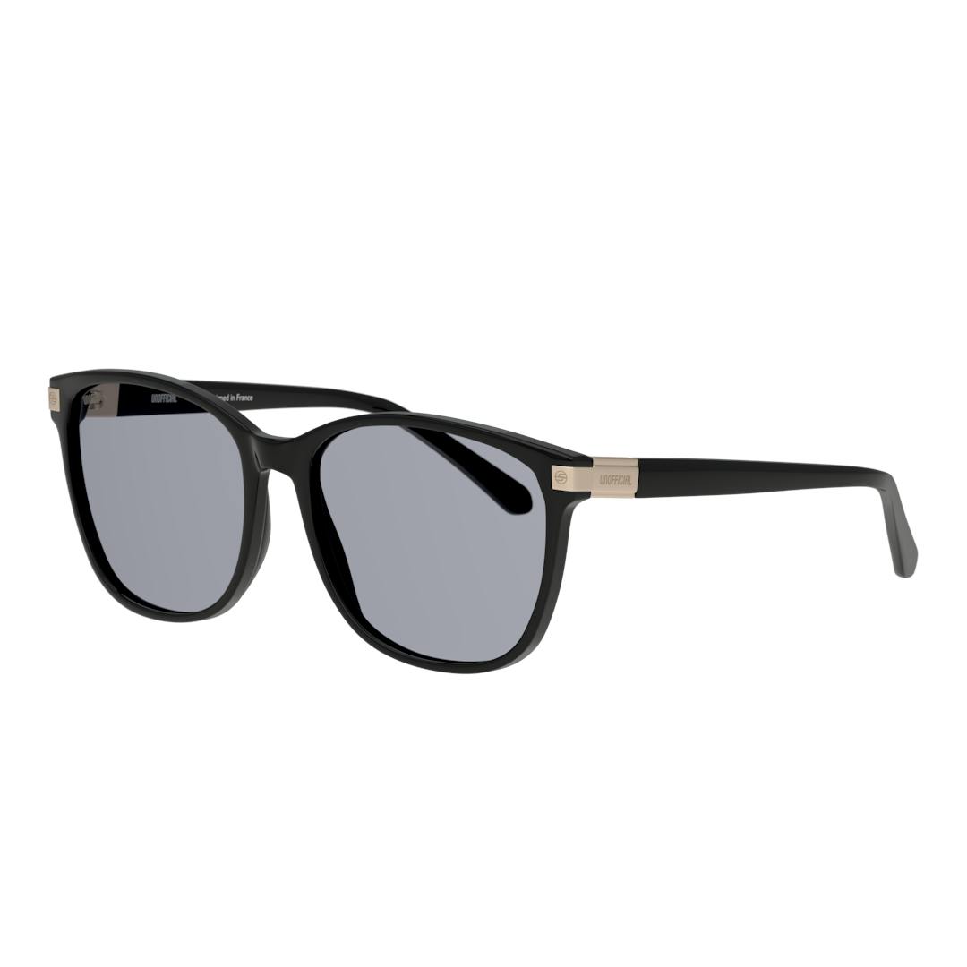 Unofficial UNSF0161 Lunettes de Soleil Femme - Carrée Noir - Possibilité de verres correcteurs - Ada