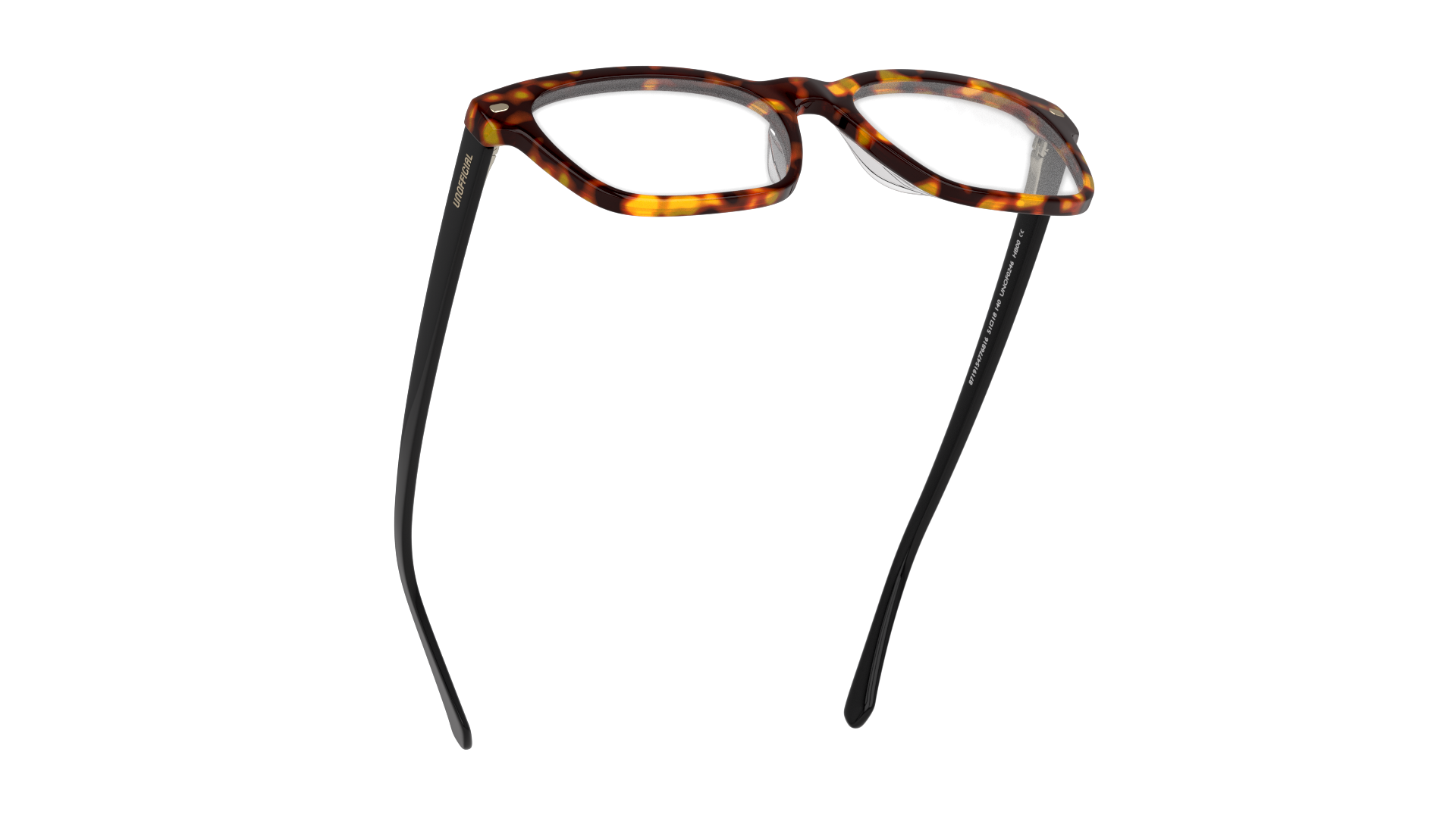 Bottom_Up Unofficial UNOF0246 (HB00) Glasses Transparent / Tortoise Shell