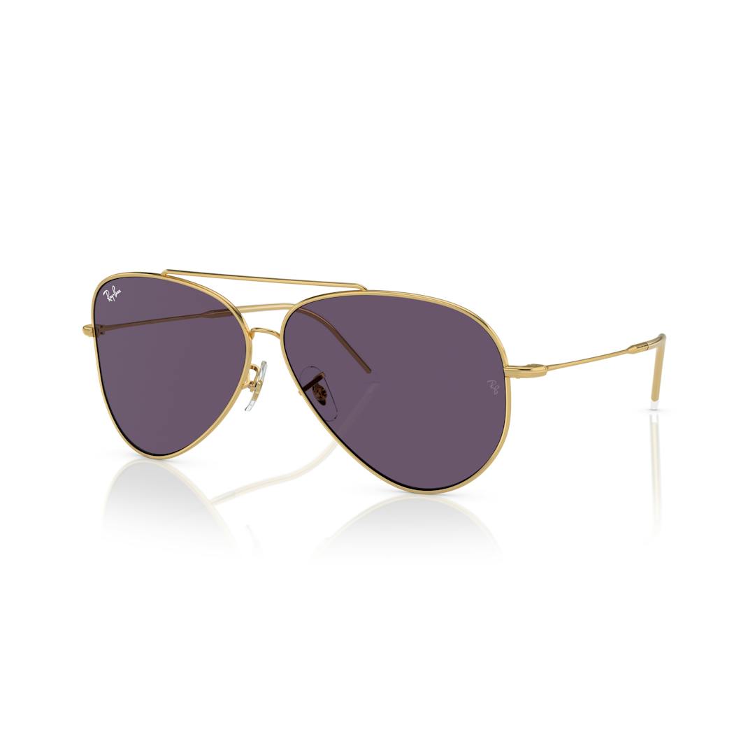 Ray-Ban Aviator Reverse 0RBR0101S Solbriller - Firkantede Guld